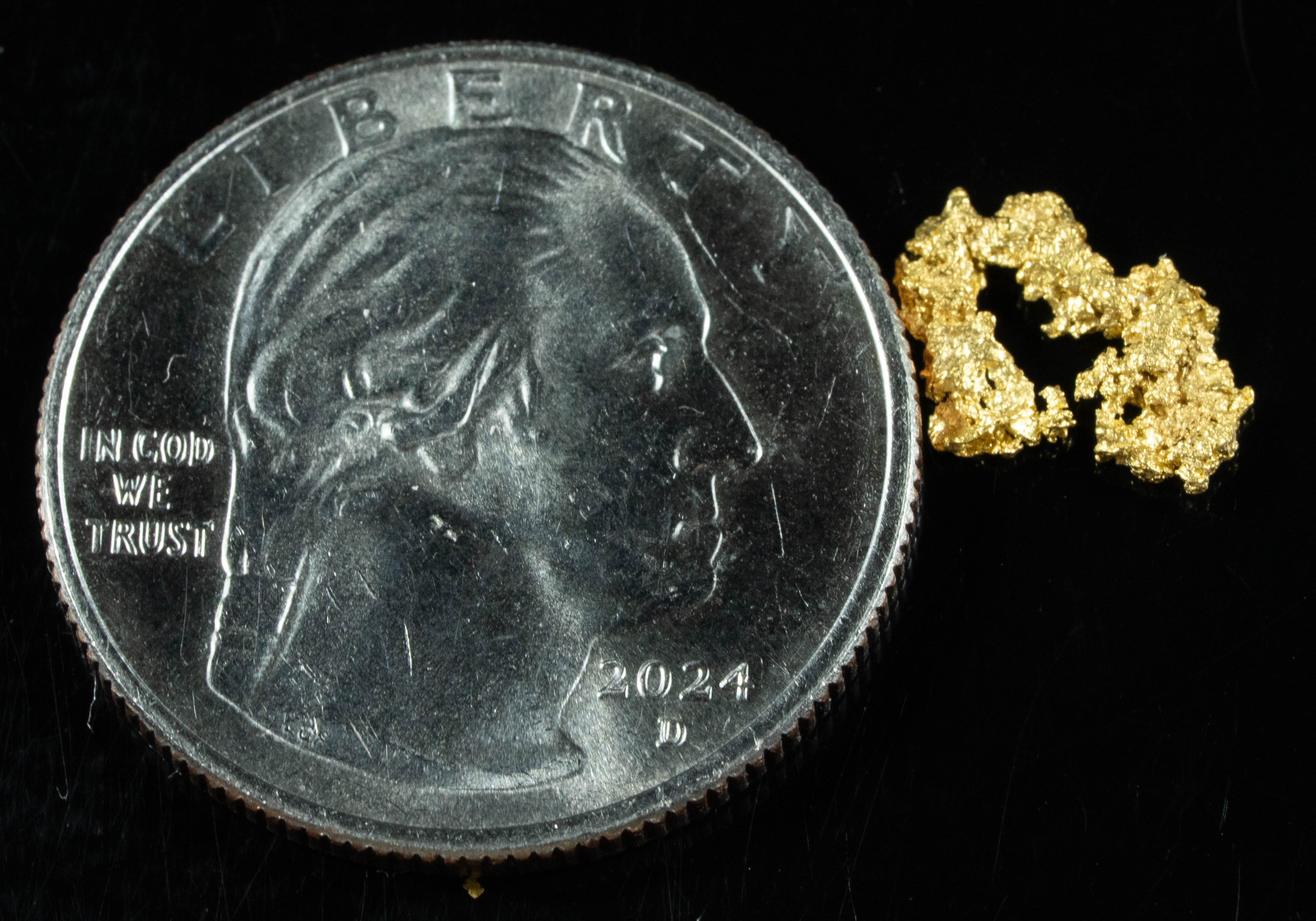 #761 Natural Gold Nugget Australian .41 Grams Genuine
