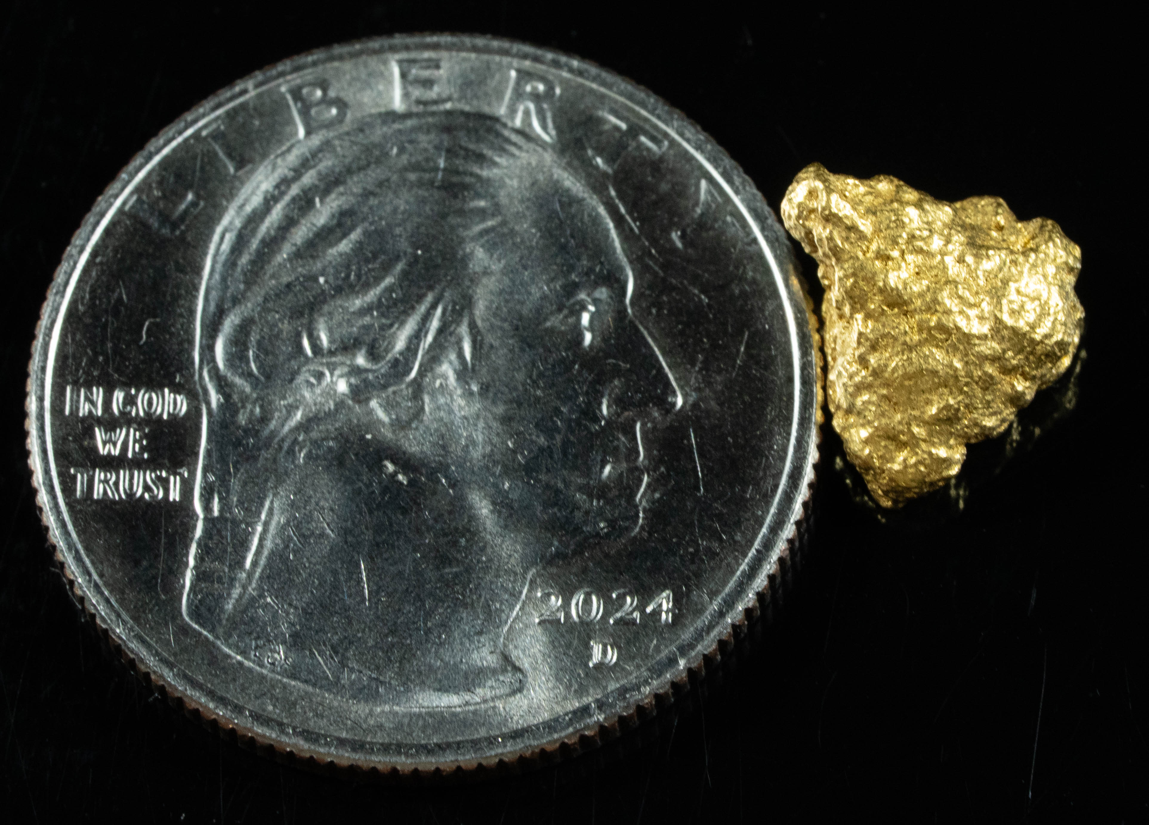 #763 Natural Gold Nugget Australian 1.57 Grams Genuine