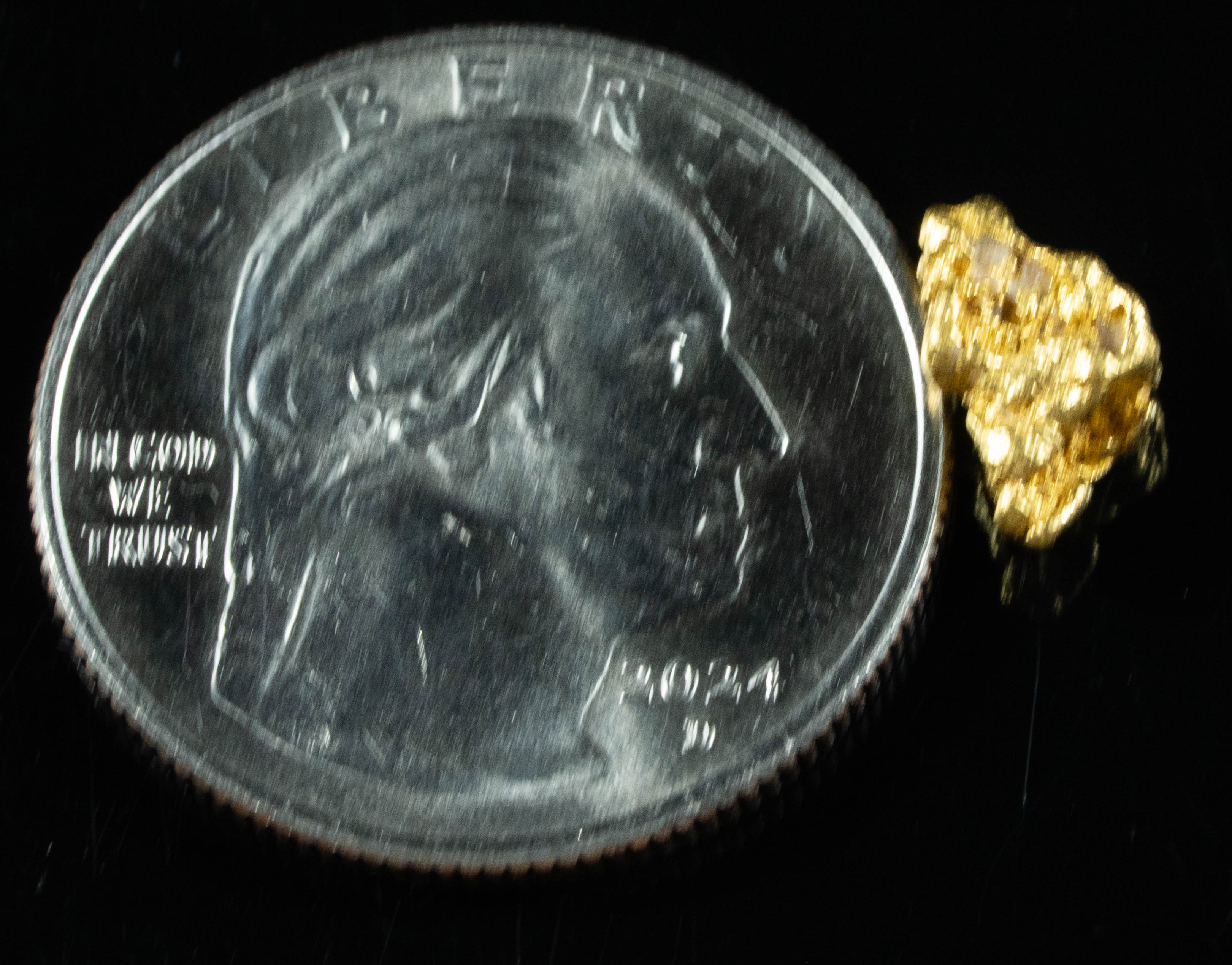 #767 Natural Gold Nugget Australian 1.24 Grams Genuine