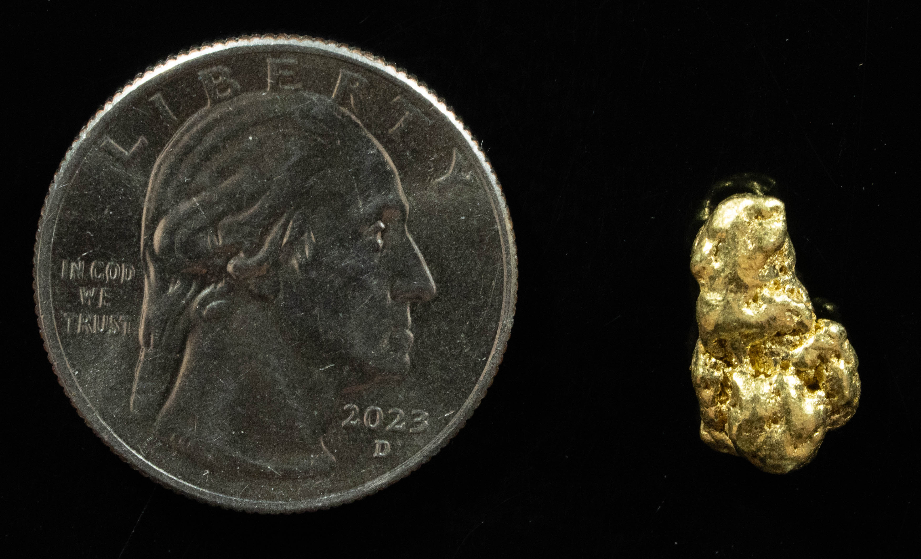 #185 Alaskan BC Natural Gold Nugget 3.50 Grams Genuine