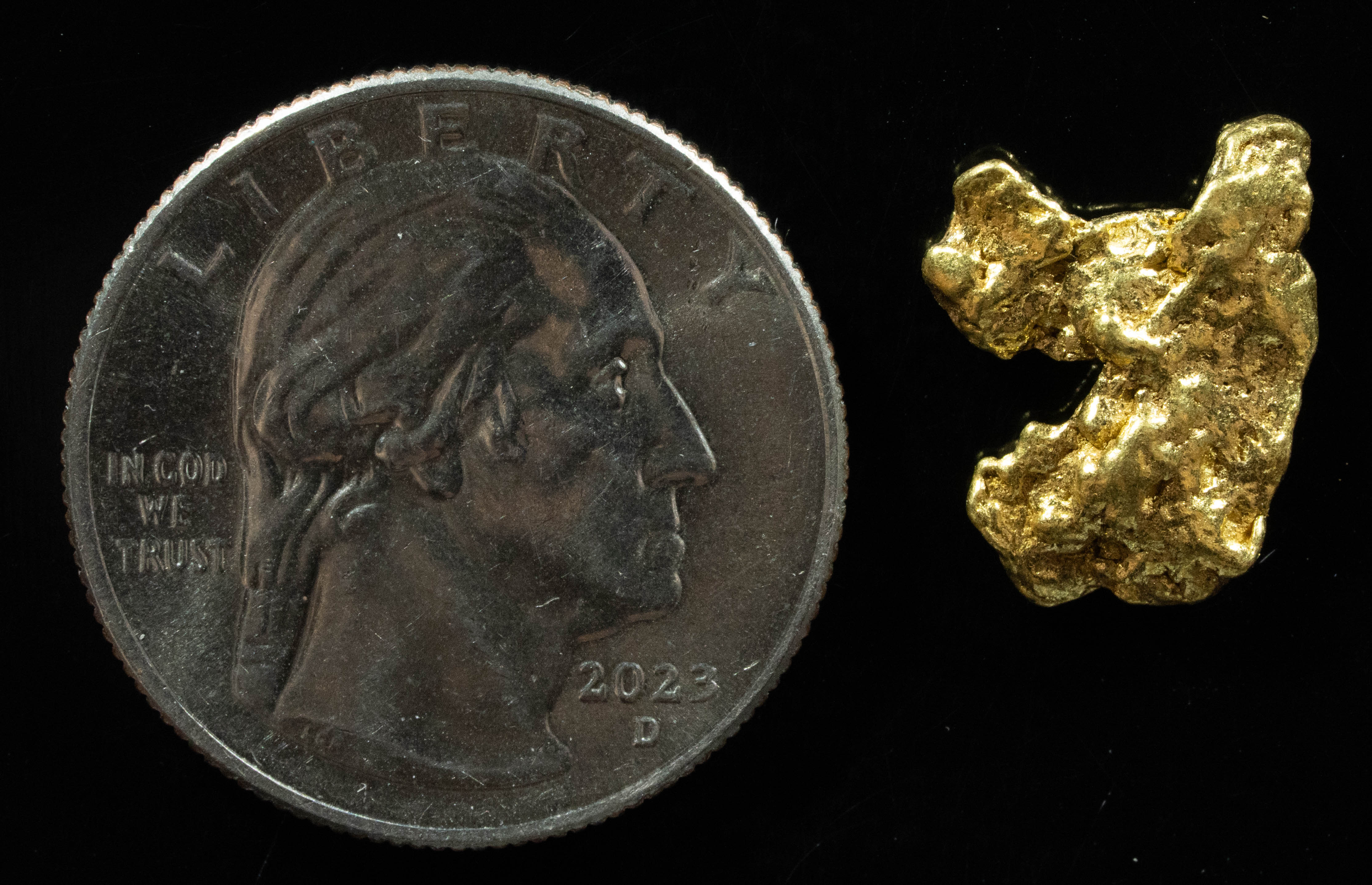 #186 Alaskan BC Natural Gold Nugget 2.18 Grams Genuine