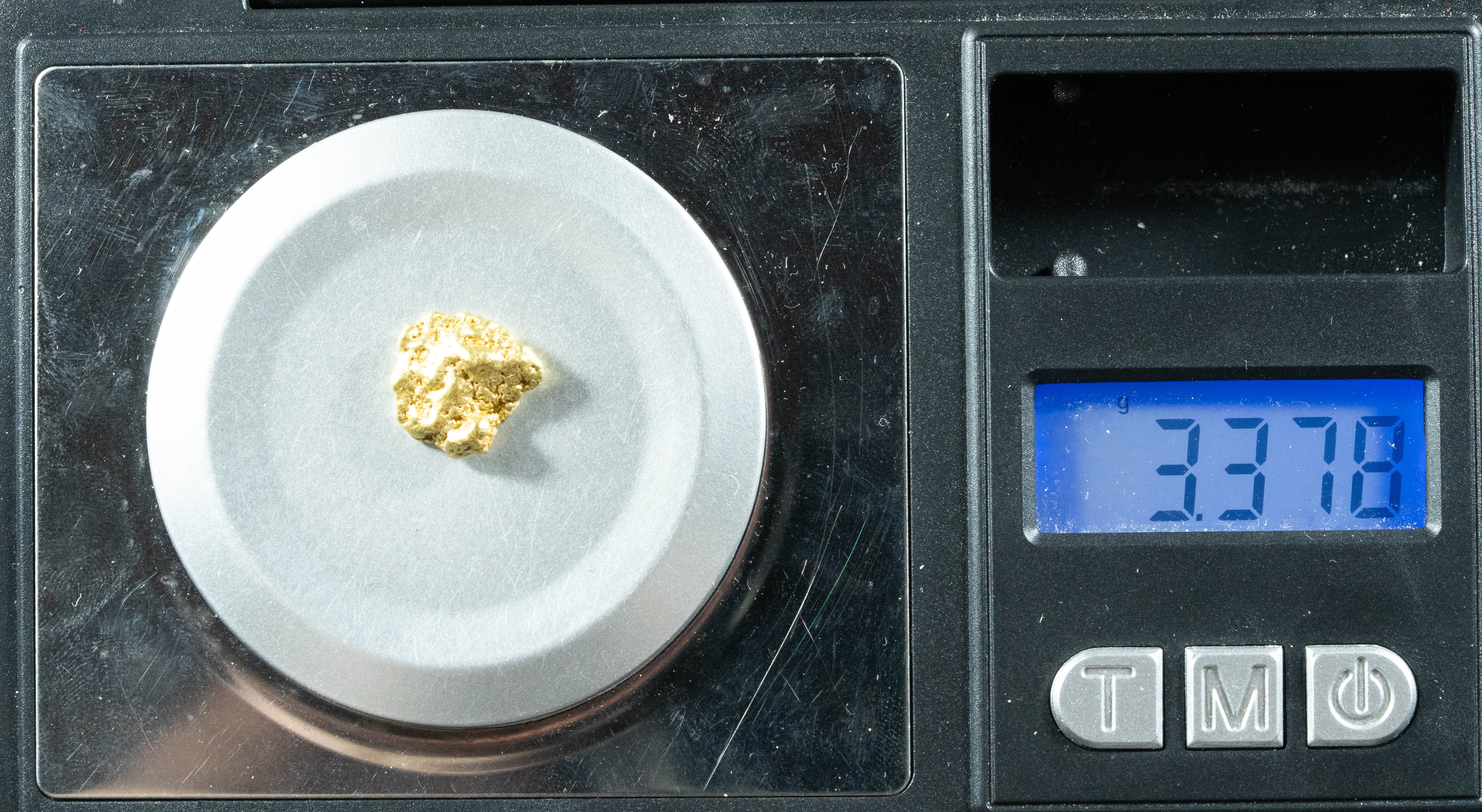 #187 Alaskan BC Natural Gold Nugget 3.37 Grams Genuine