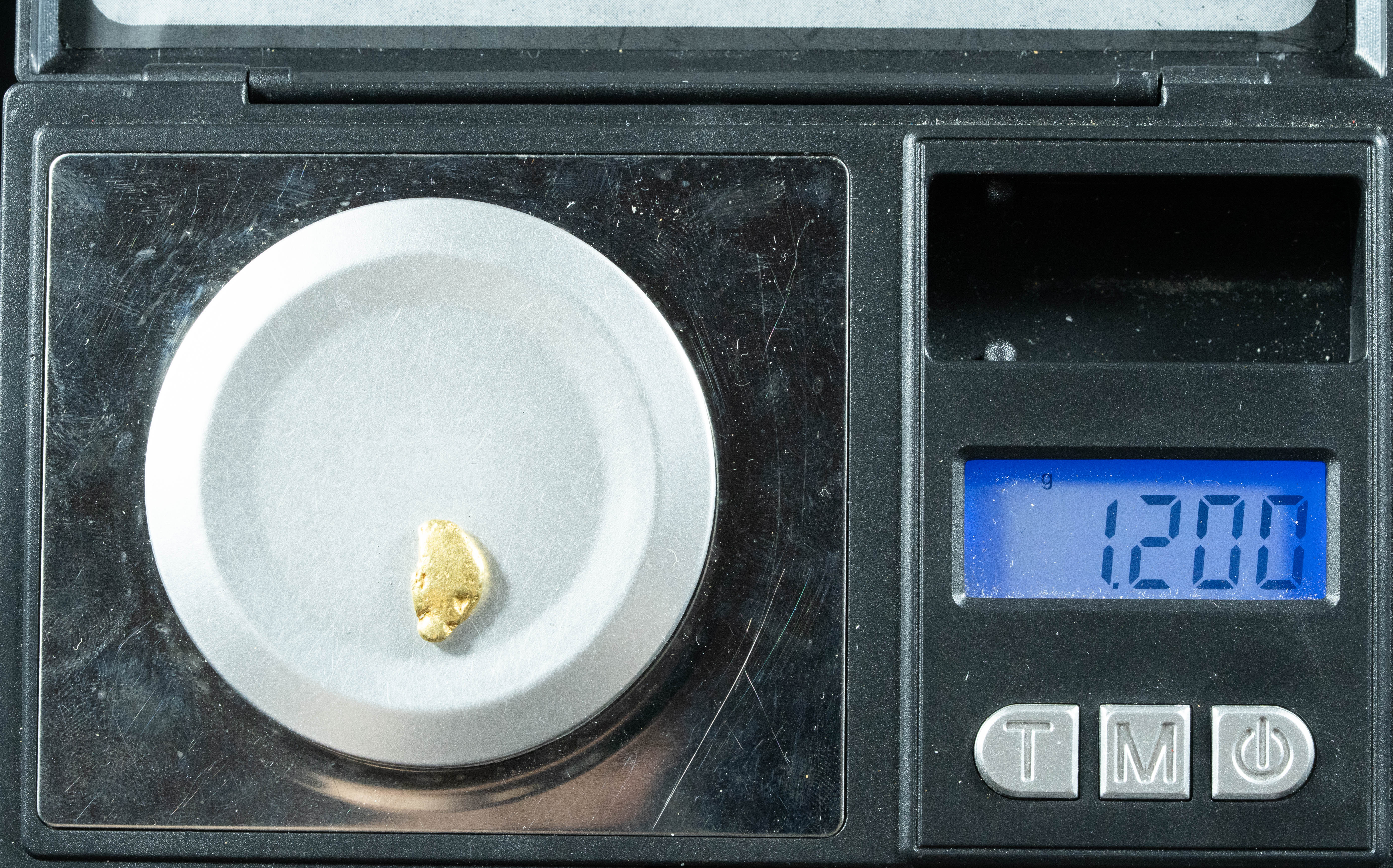 #190 Alaskan BC Natural Gold Nugget 1.20 Grams Genuine