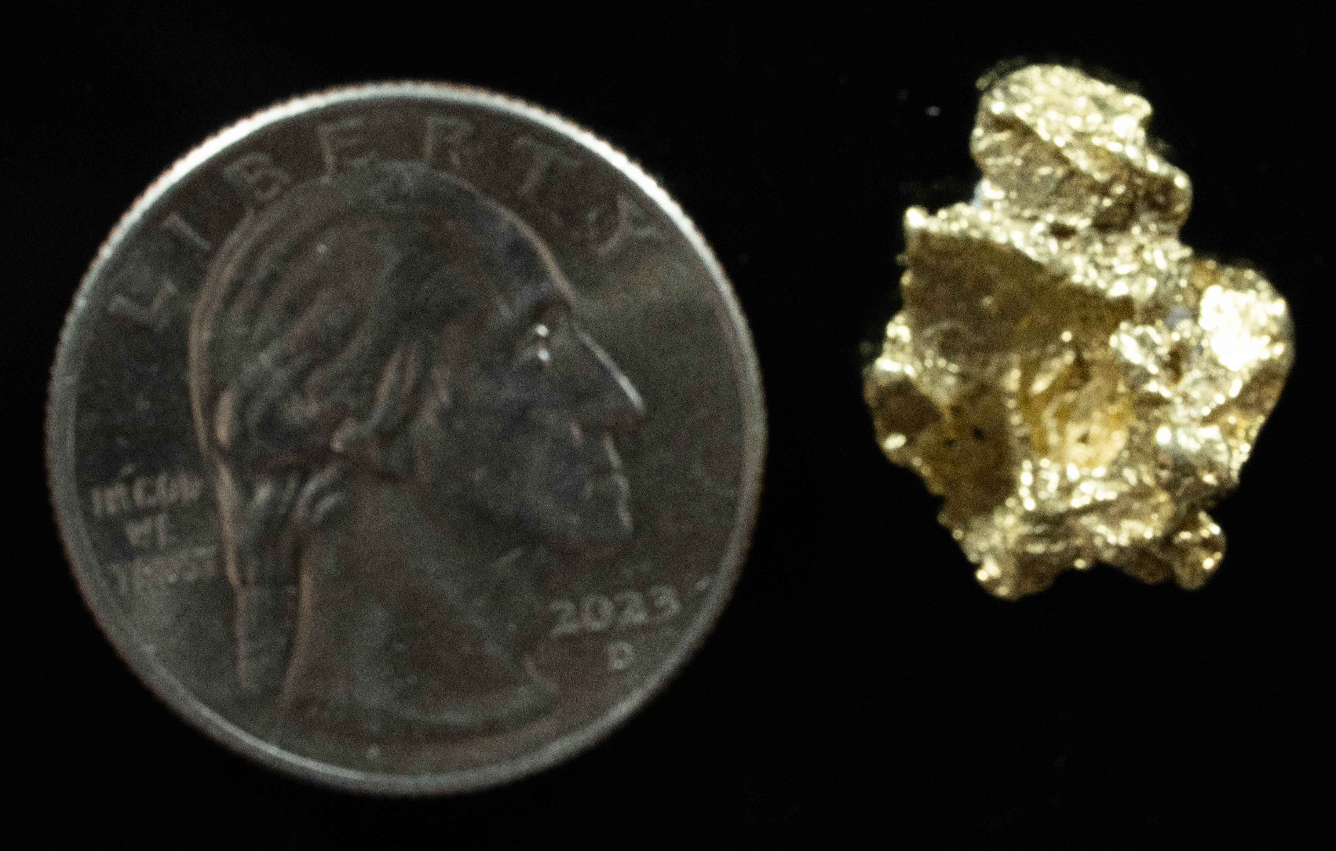 #191 Alaskan BC Natural Gold Nugget 4.62 Grams Genuine