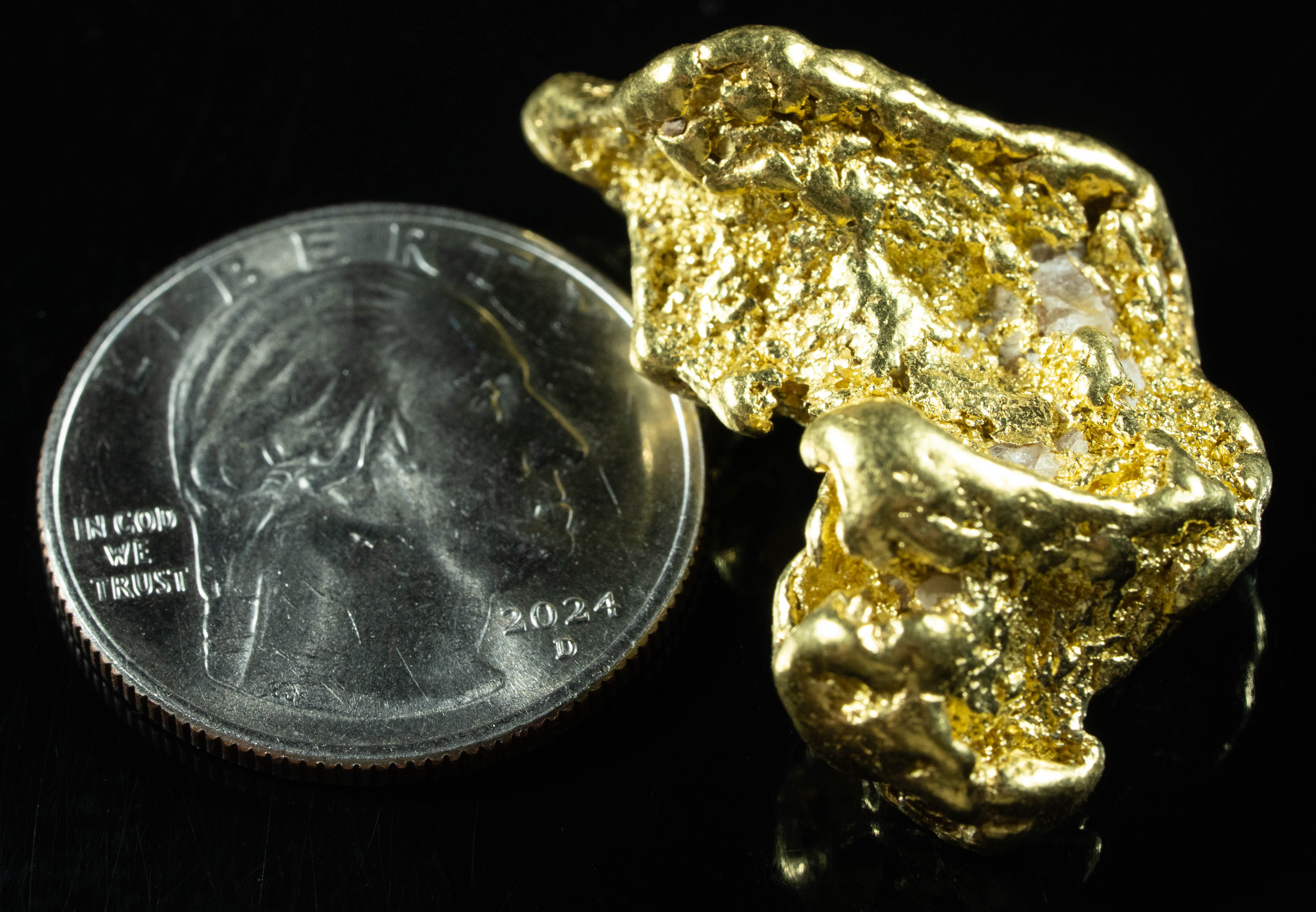 #542 Large Alaskan BC Gold Nugget 25.16 Grams Genuine