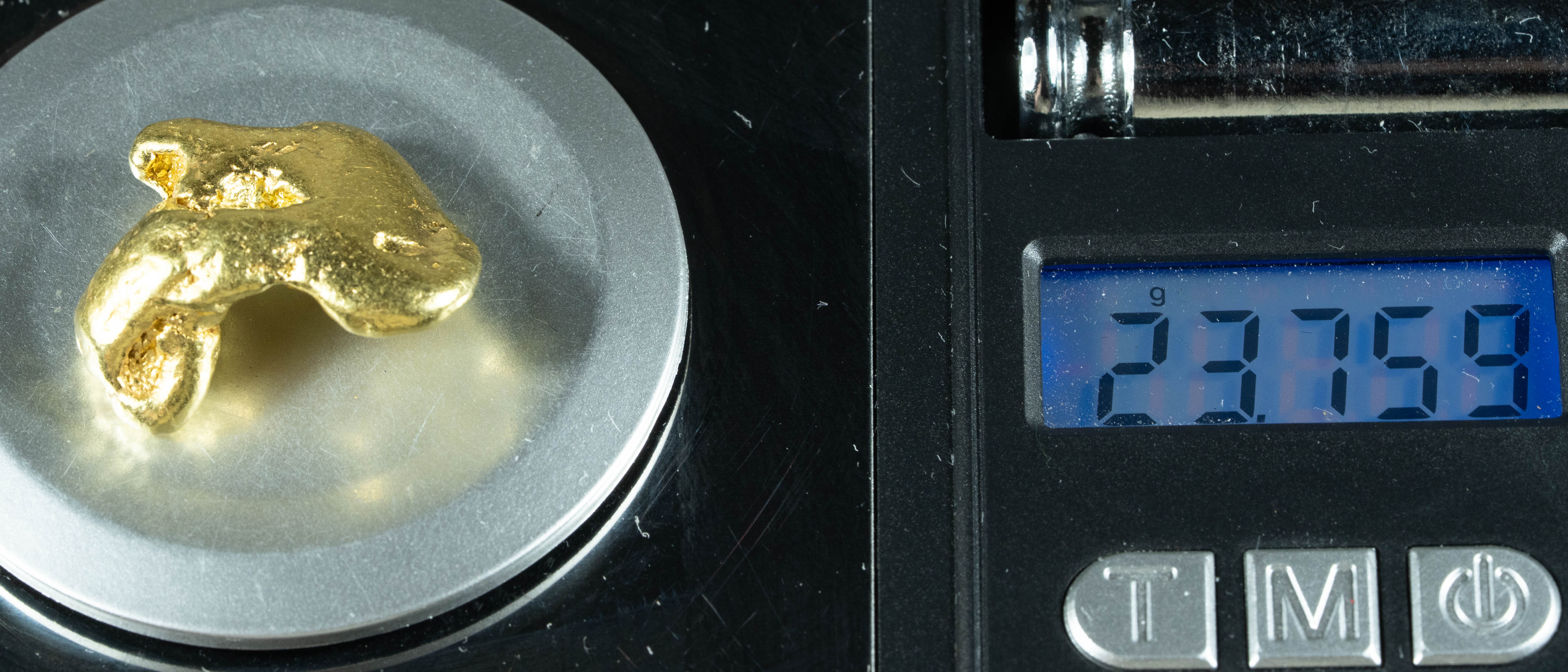 #544 Large Alaskan BC Gold Nugget 23.75 Grams Genuine