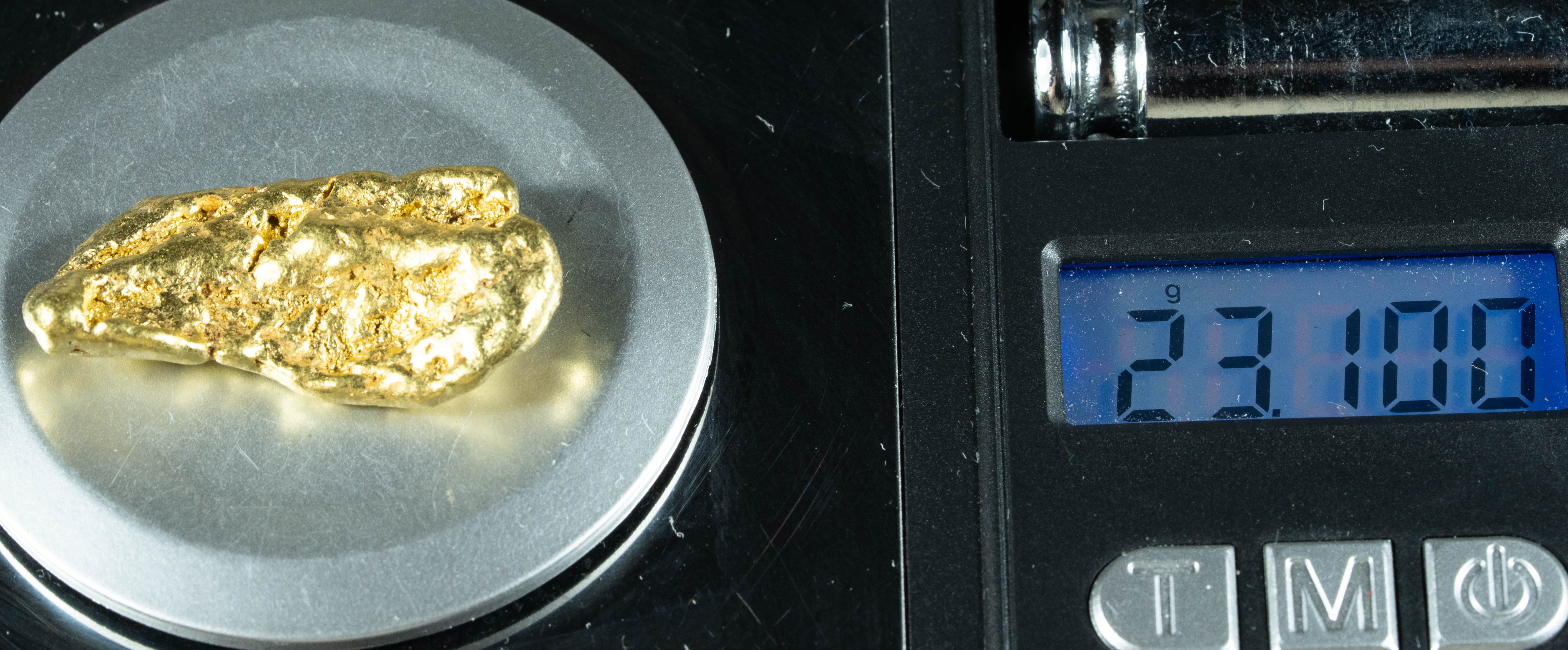 #545 Large Alaskan BC Gold Nugget 23.10 Grams Genuine