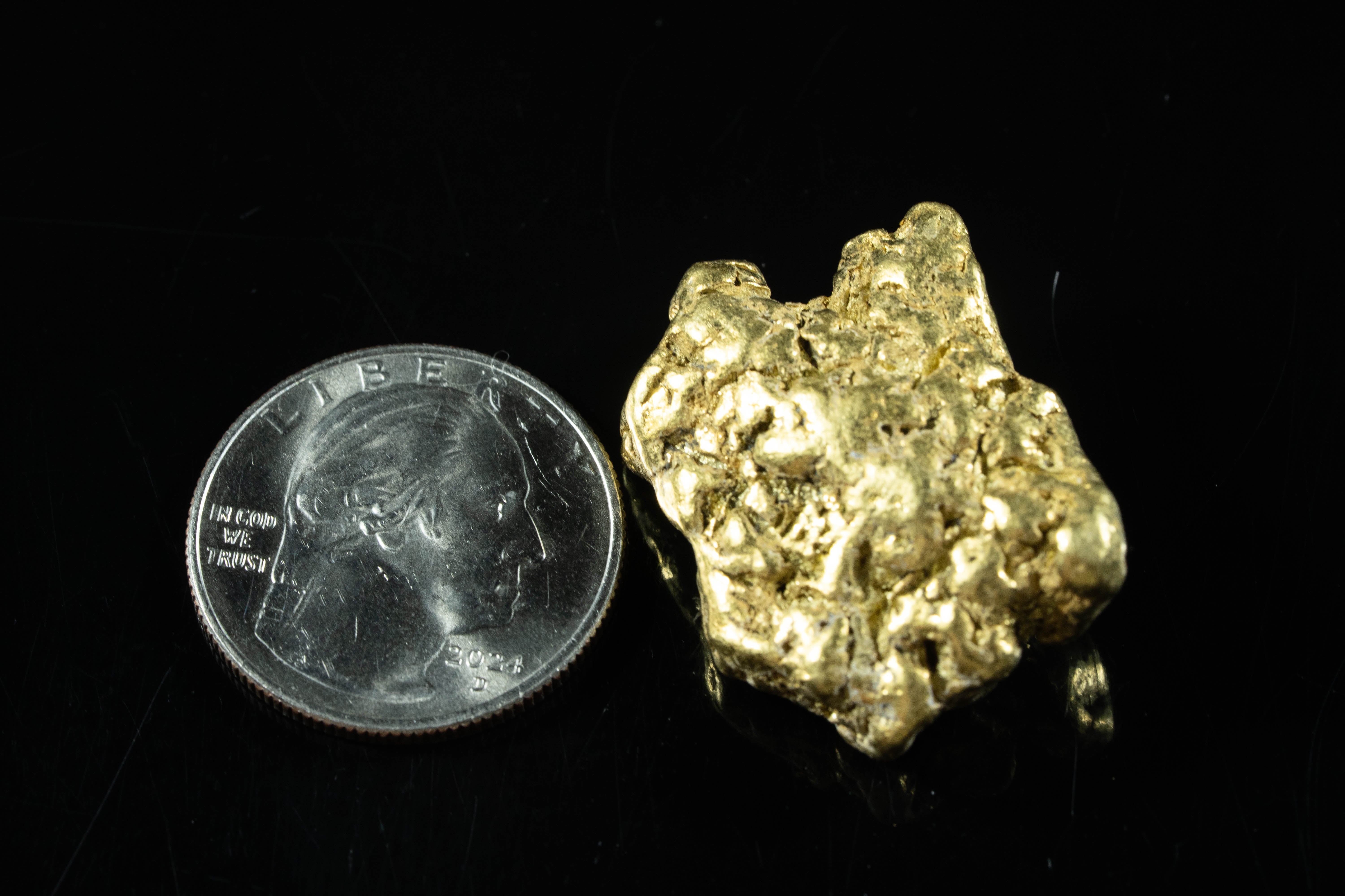 #546 Large Alaskan BC Gold Nugget 40.88 Grams Genuine