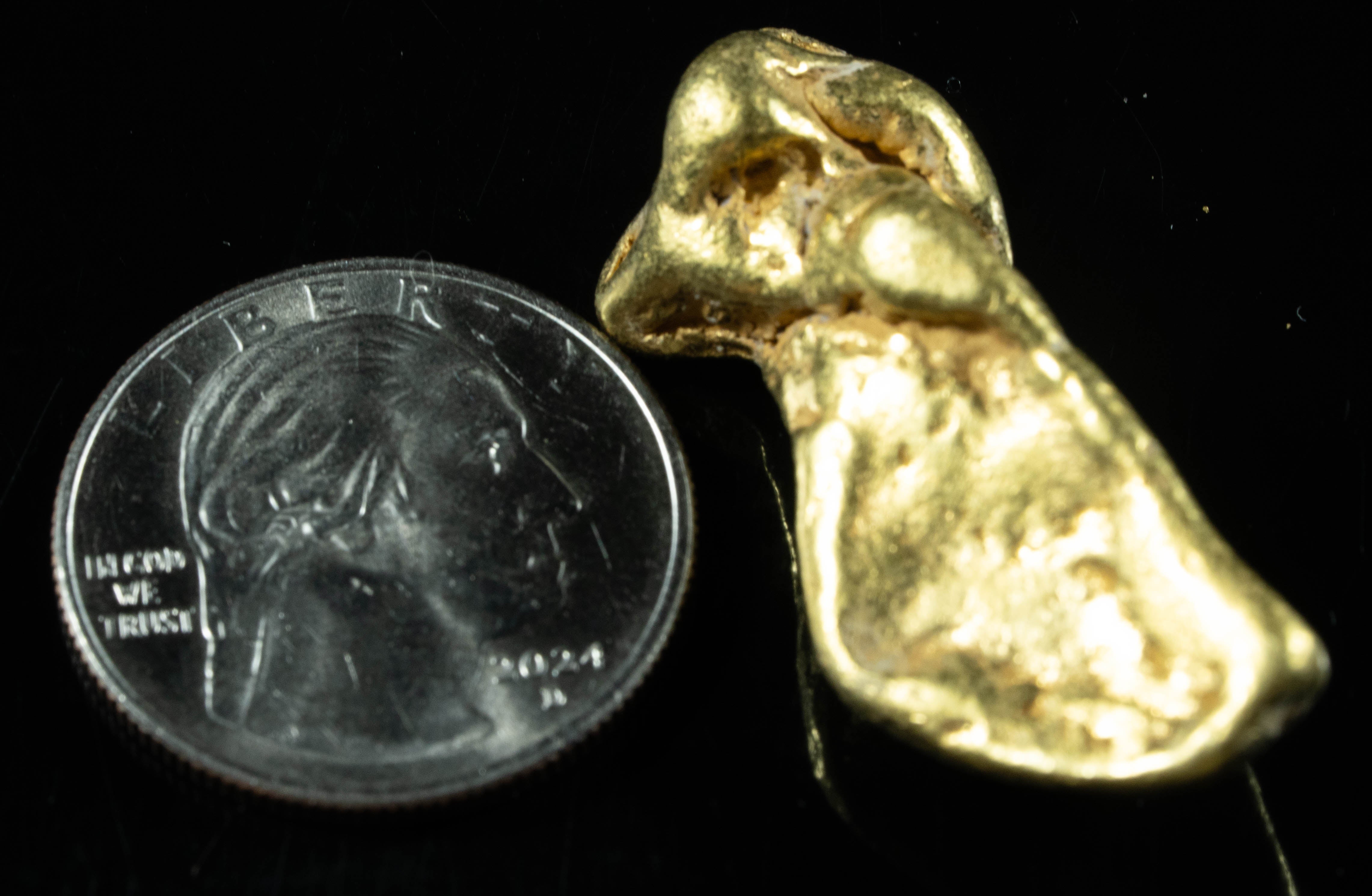 #551 Large Alaskan BC Gold Nugget 41.05 Grams Genuine