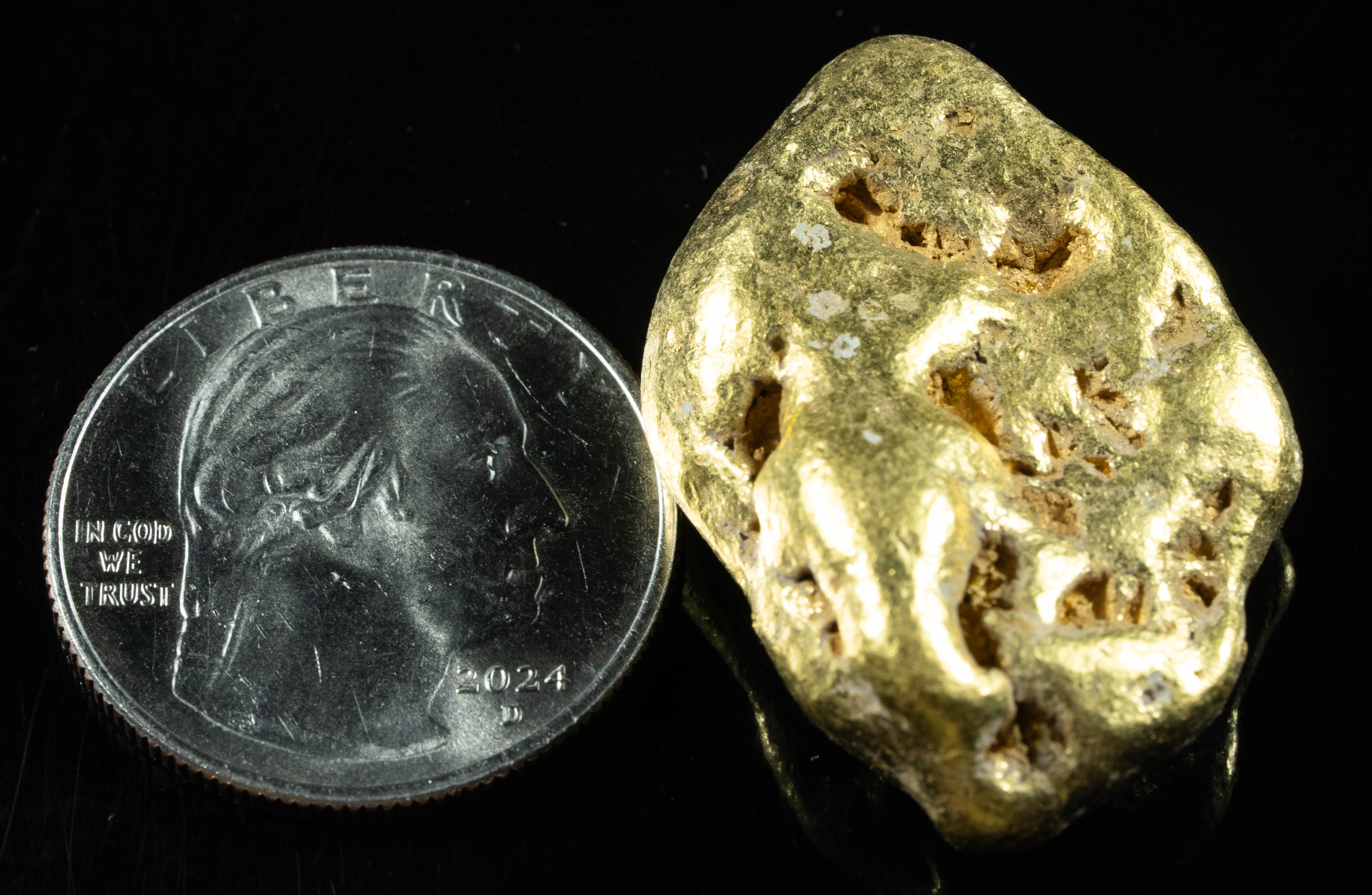 #553 Large Alaskan BC Gold Nugget 42.94 Grams Genuine