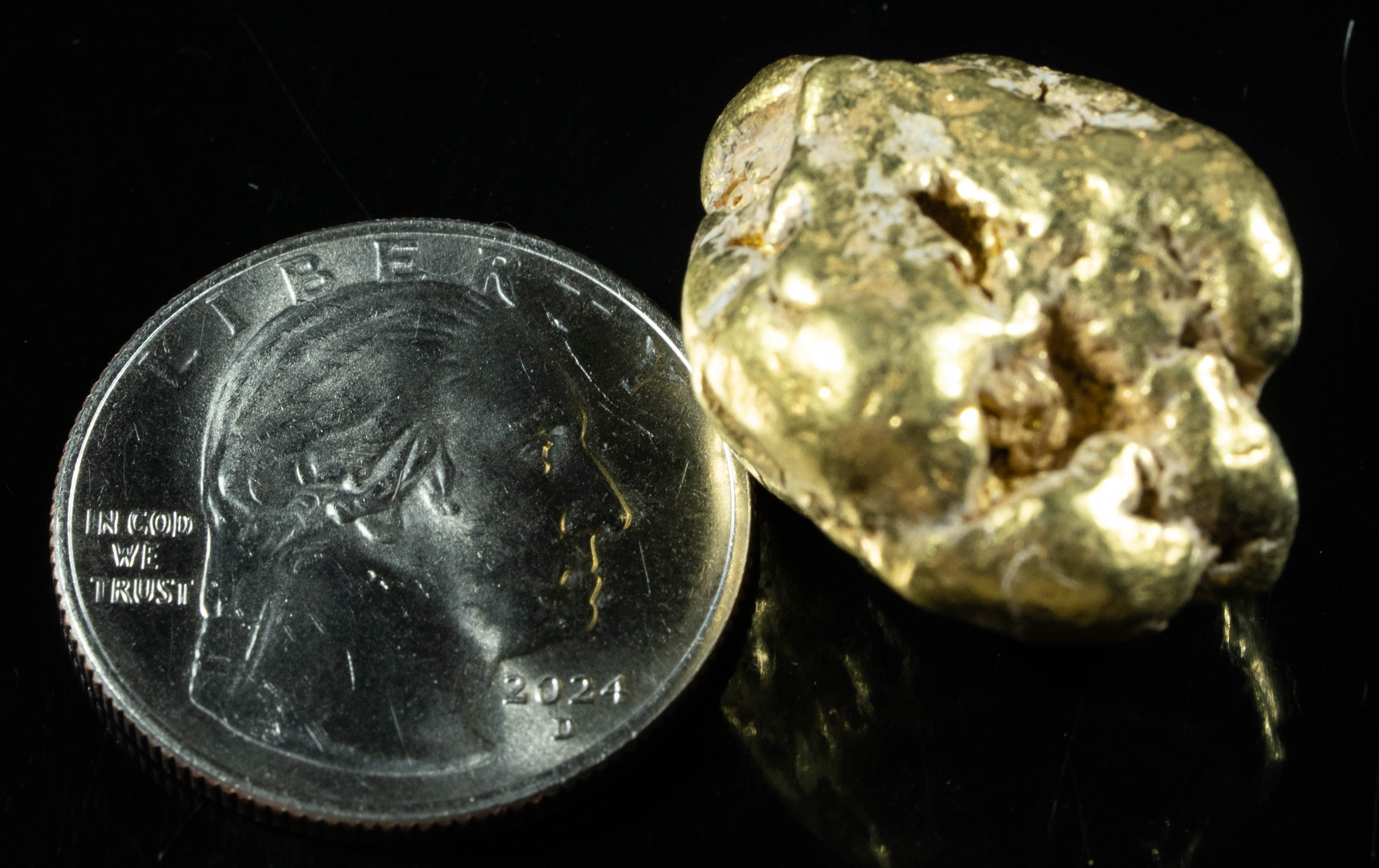 #554 Large Alaskan BC Gold Nugget 43.27 Grams Genuine