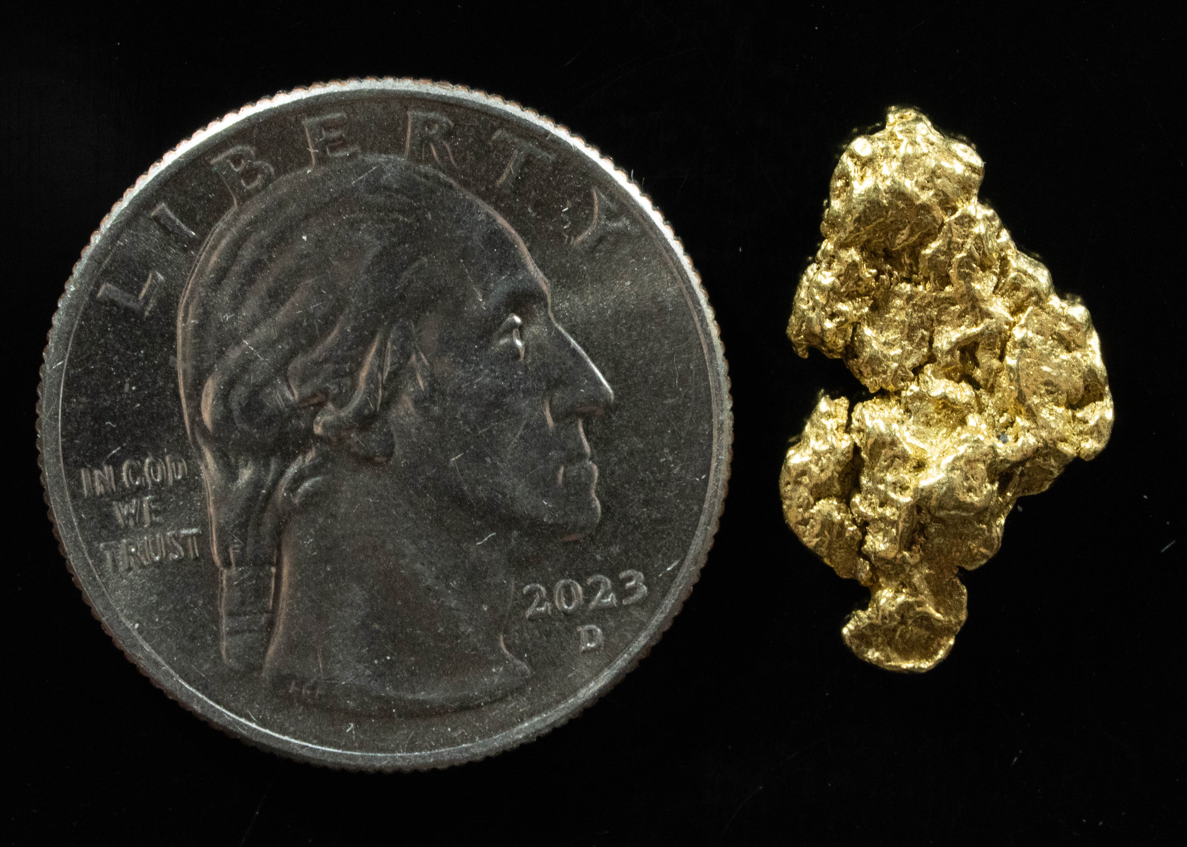 #214 Alaskan BC Natural Gold Nugget 3.01 Grams Genuine
