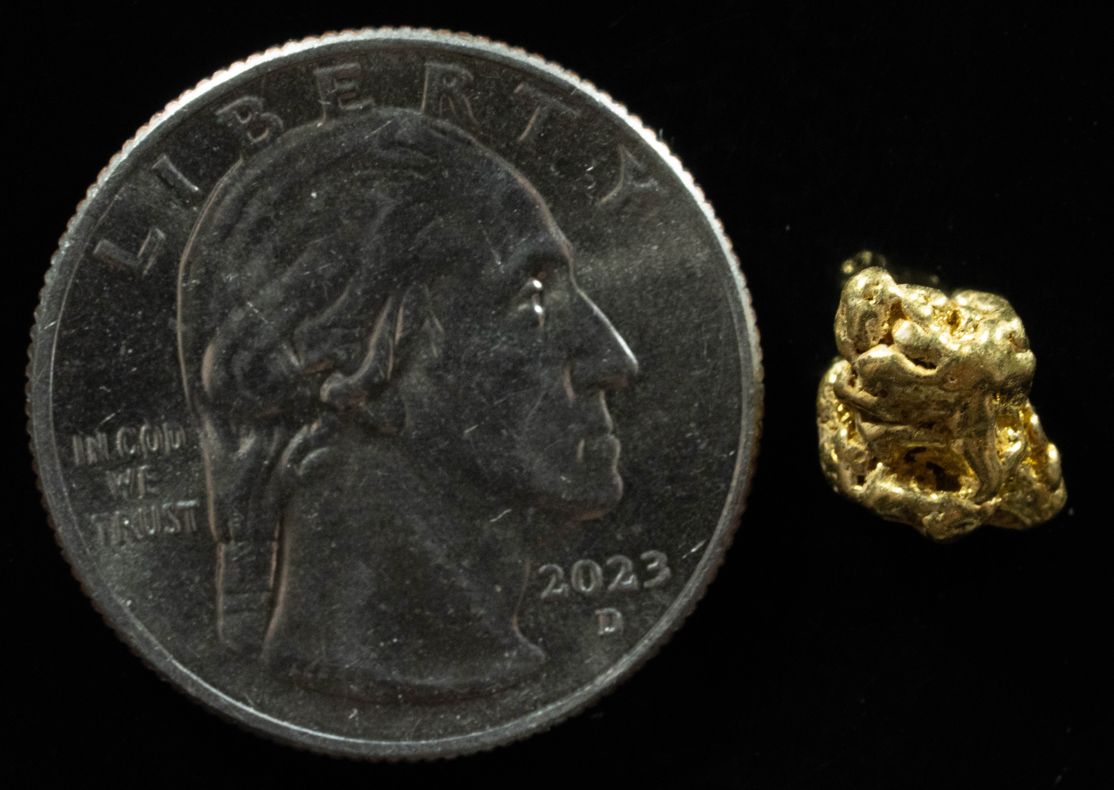 #216 Alaskan BC Natural Gold Nugget 1.76 Grams Genuine