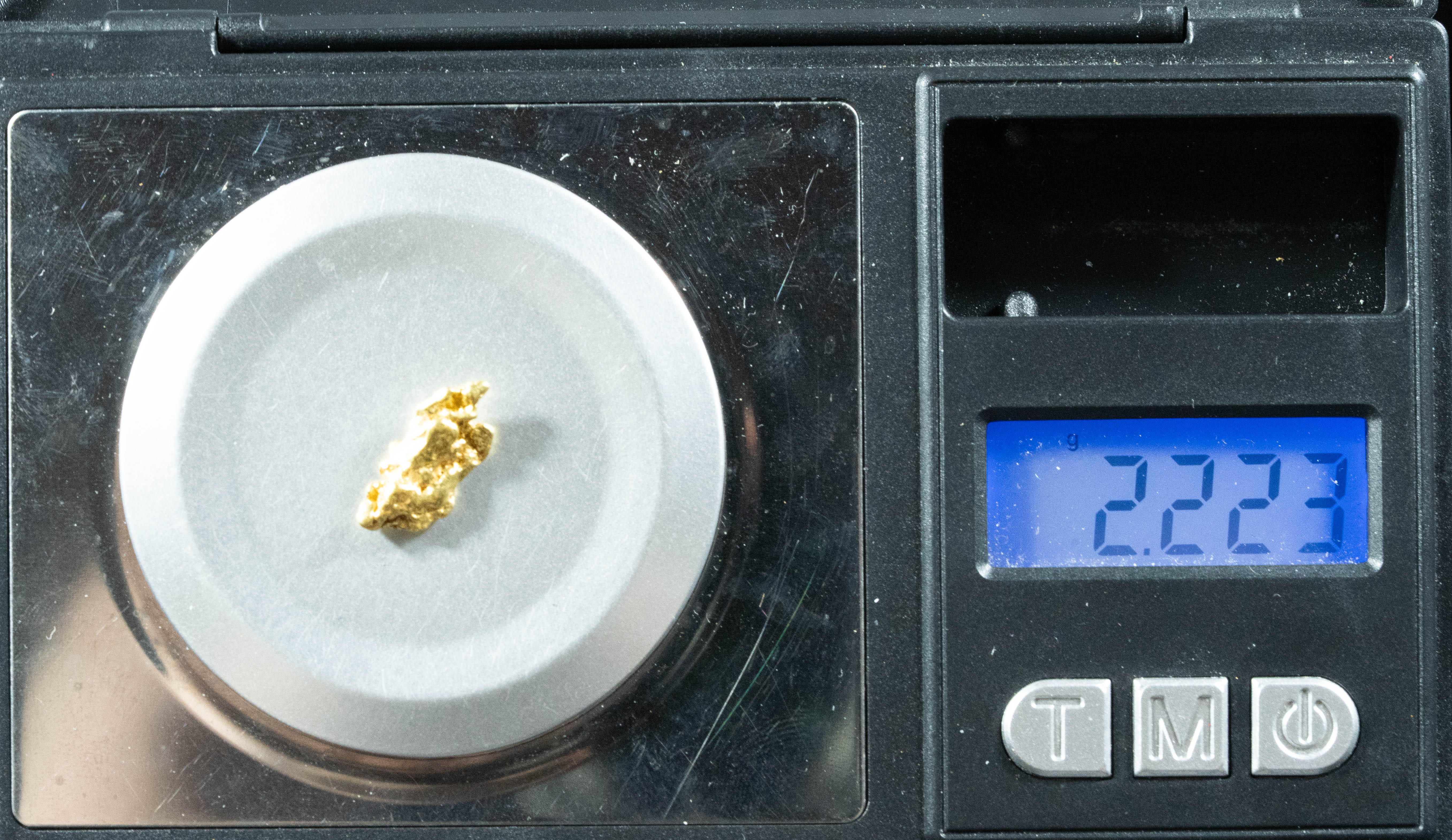#220 Alaskan BC Natural Gold Nugget 2.22 Grams Genuine
