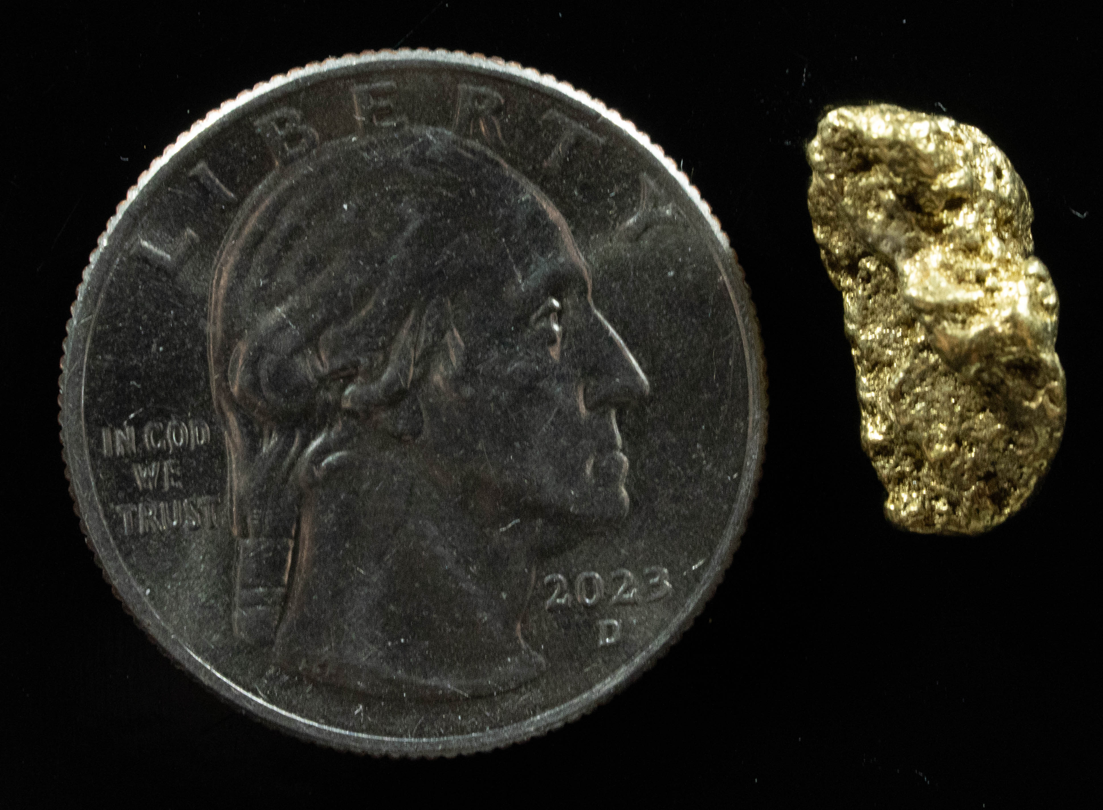 #222 Alaskan BC Natural Gold Nugget 3.33 Grams Genuine