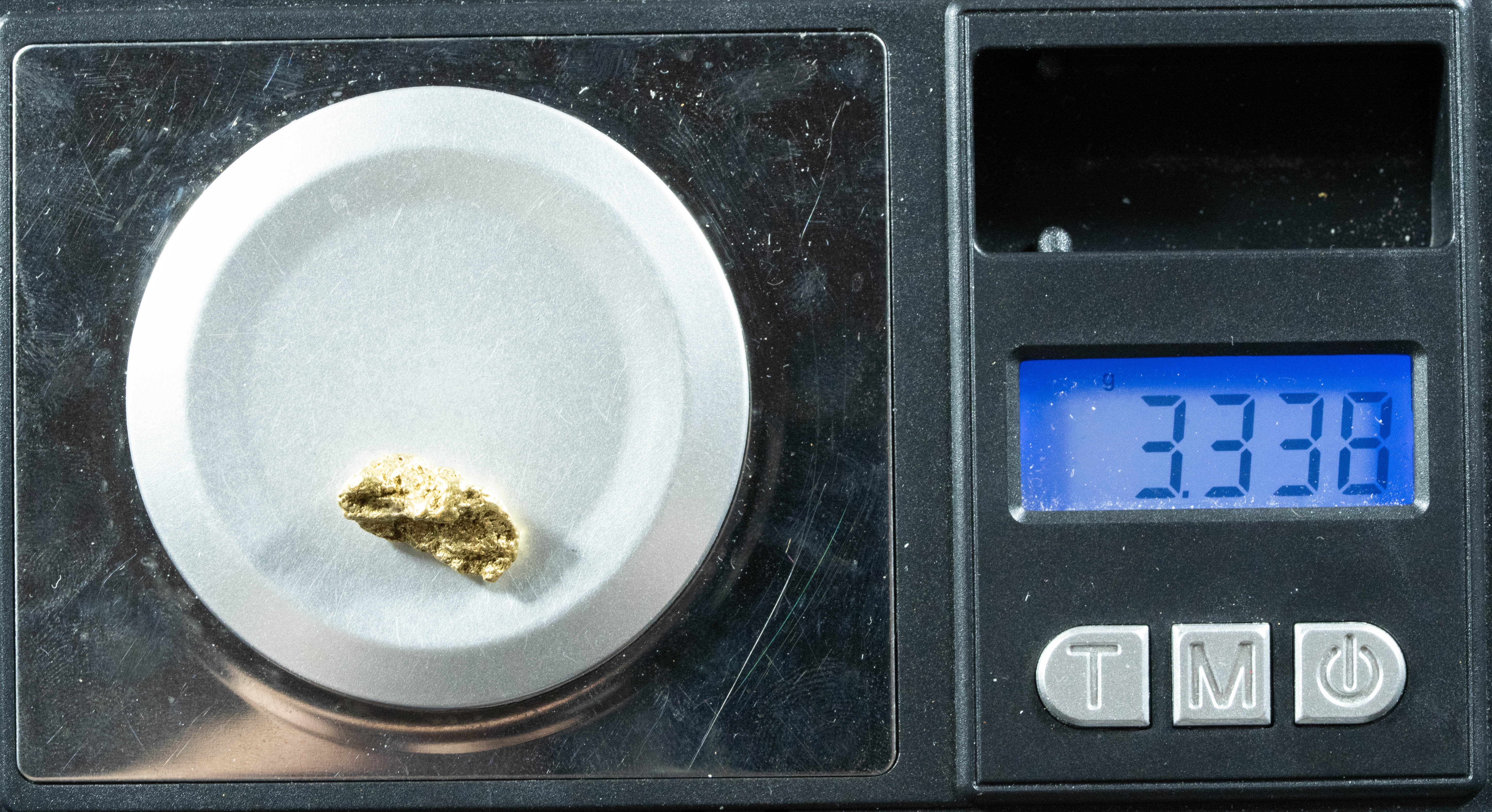 #222 Alaskan BC Natural Gold Nugget 3.33 Grams Genuine