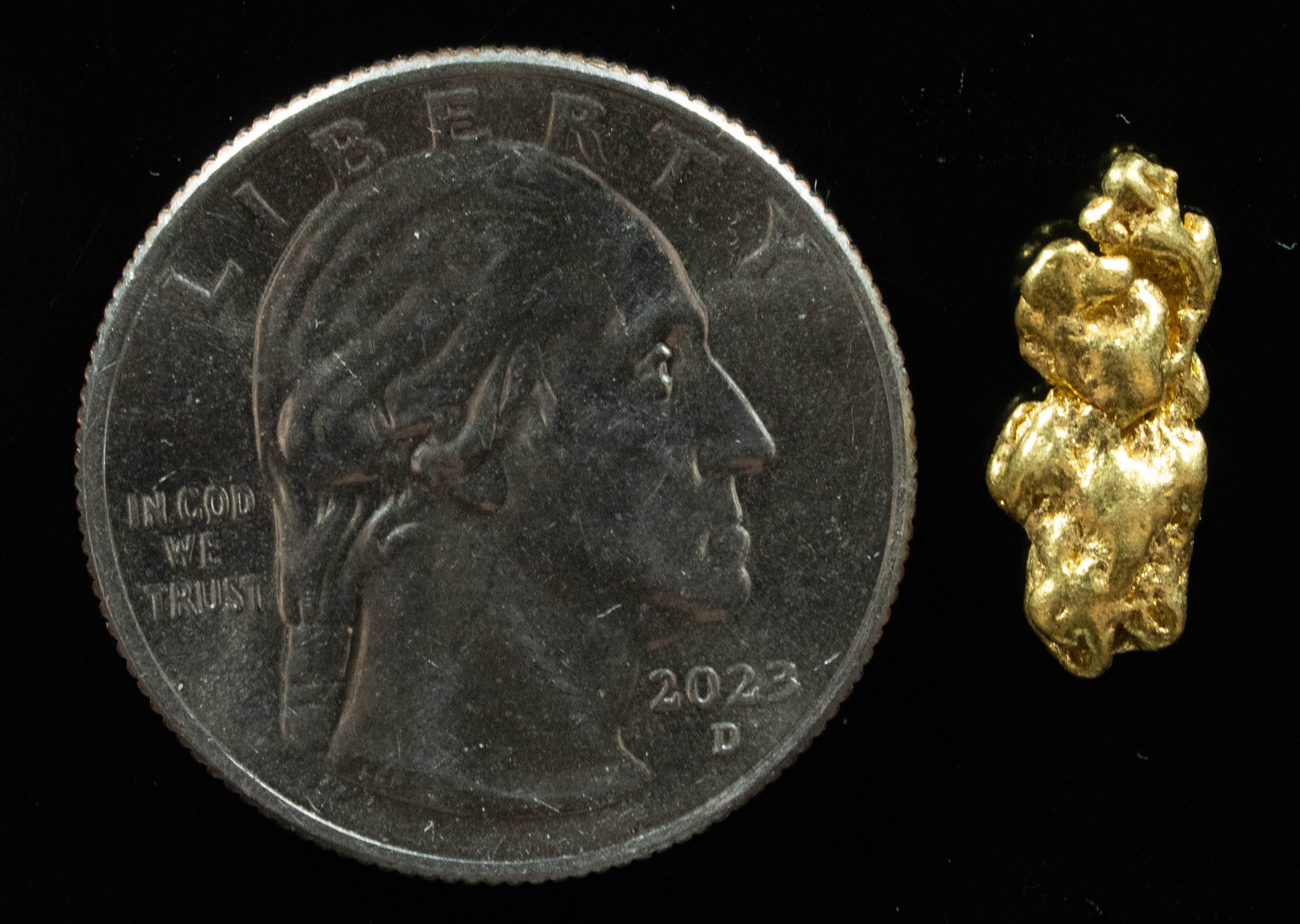 #223 Alaskan BC Natural Gold Nugget 2.32 Grams Genuine
