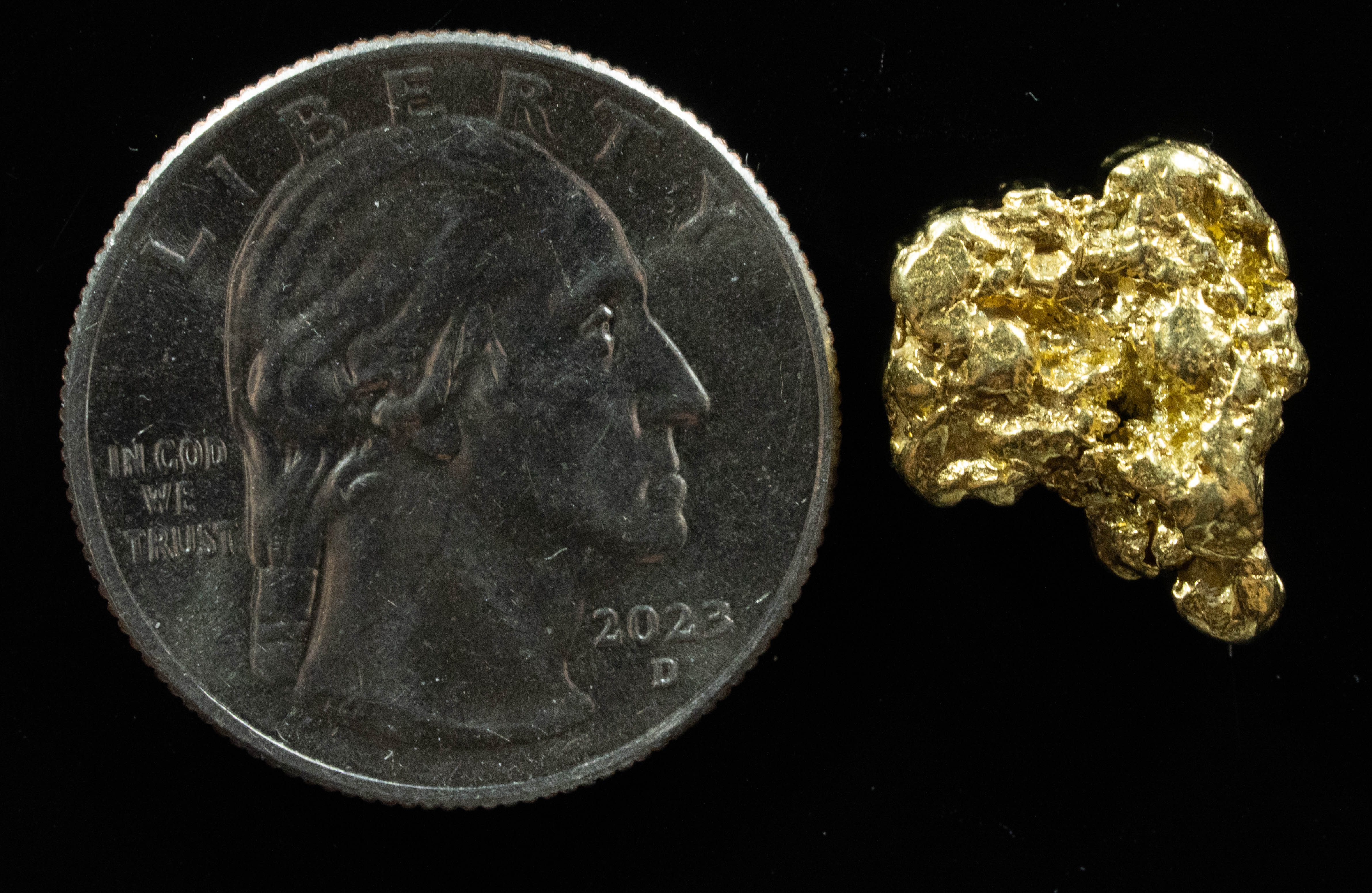 #226 Alaskan BC Natural Gold Nugget 4.33 Grams Genuine