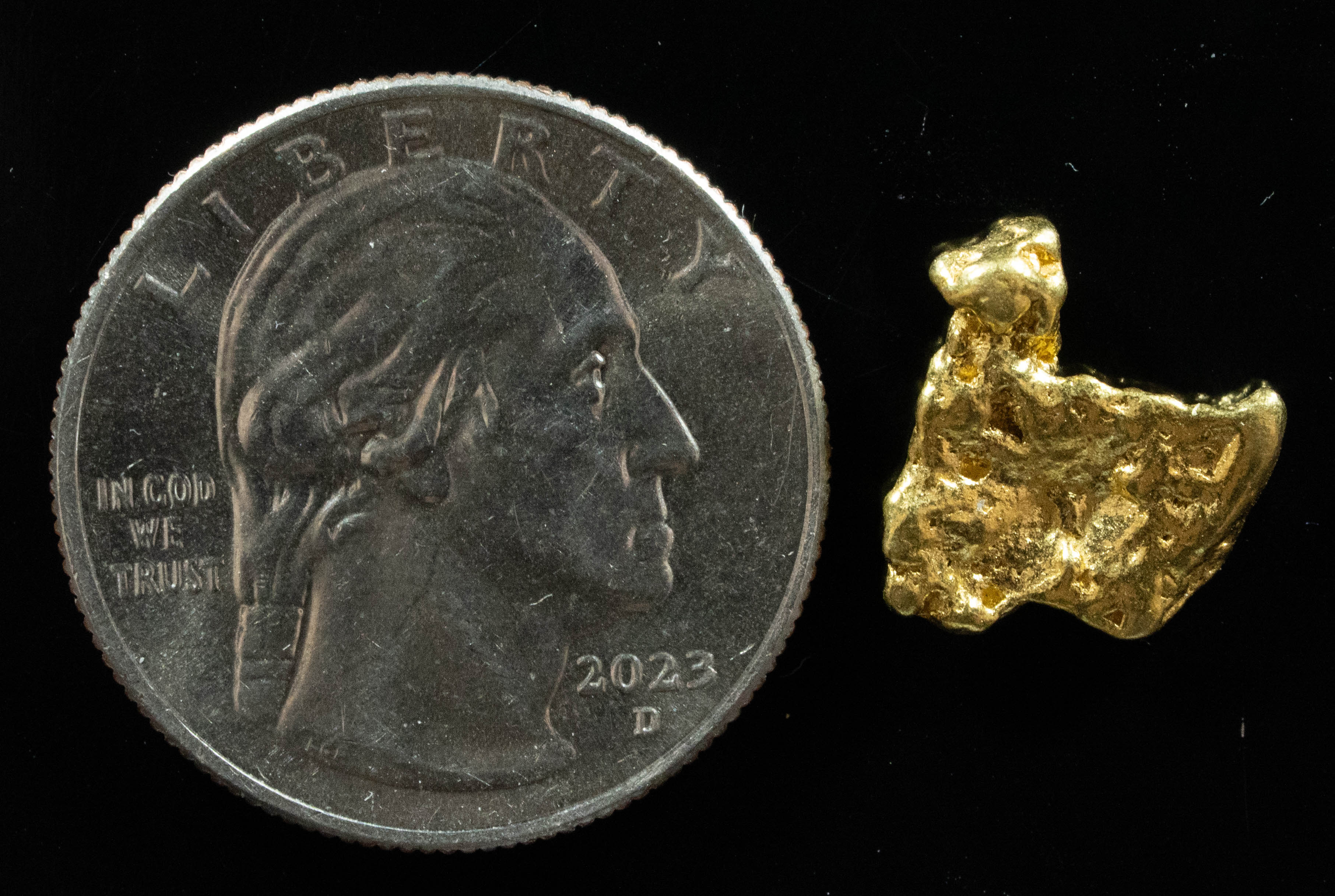 #229 Alaskan BC Natural Gold Nugget 2.27 Grams Genuine