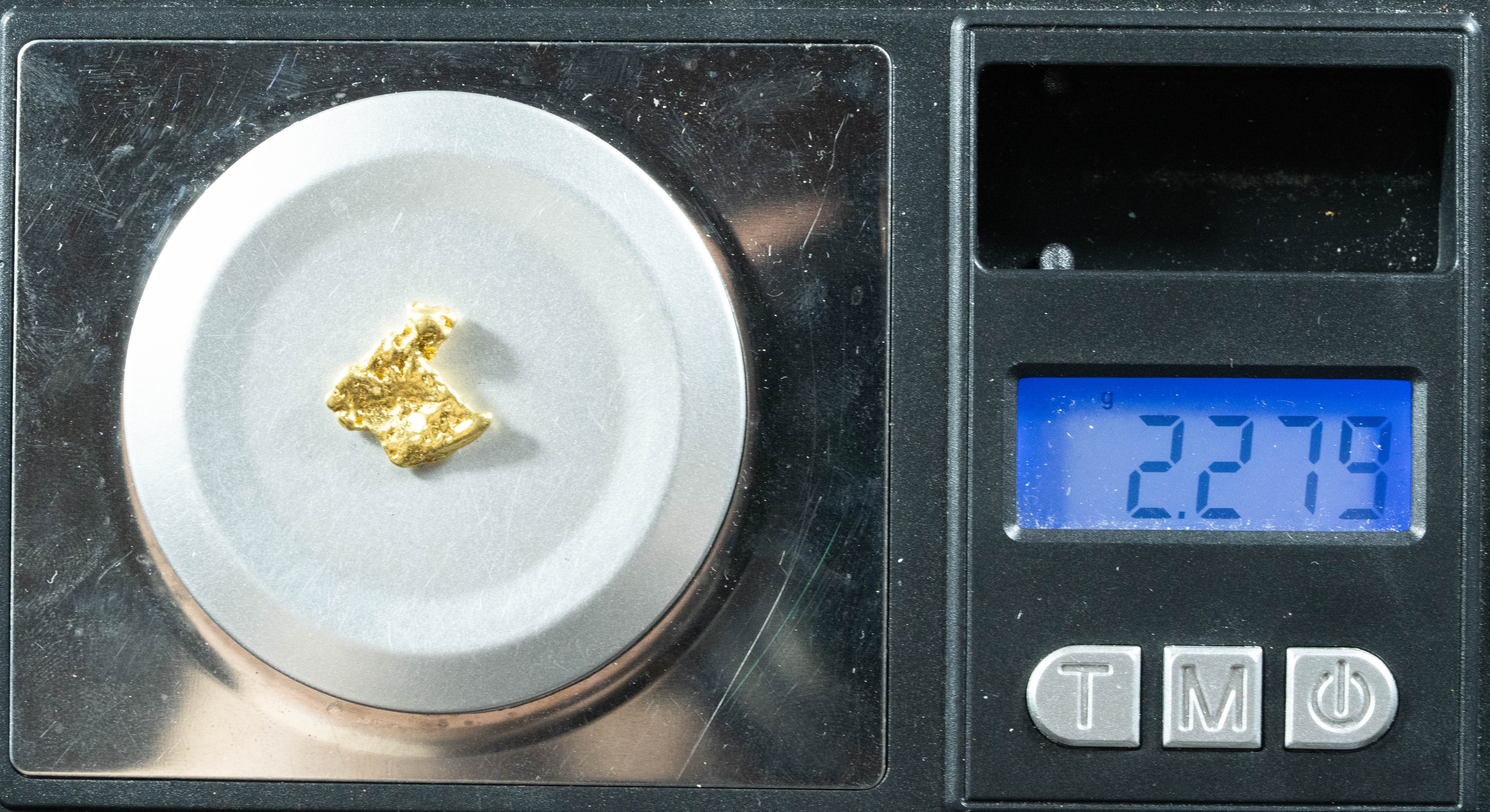 #229 Alaskan BC Natural Gold Nugget 2.27 Grams Genuine