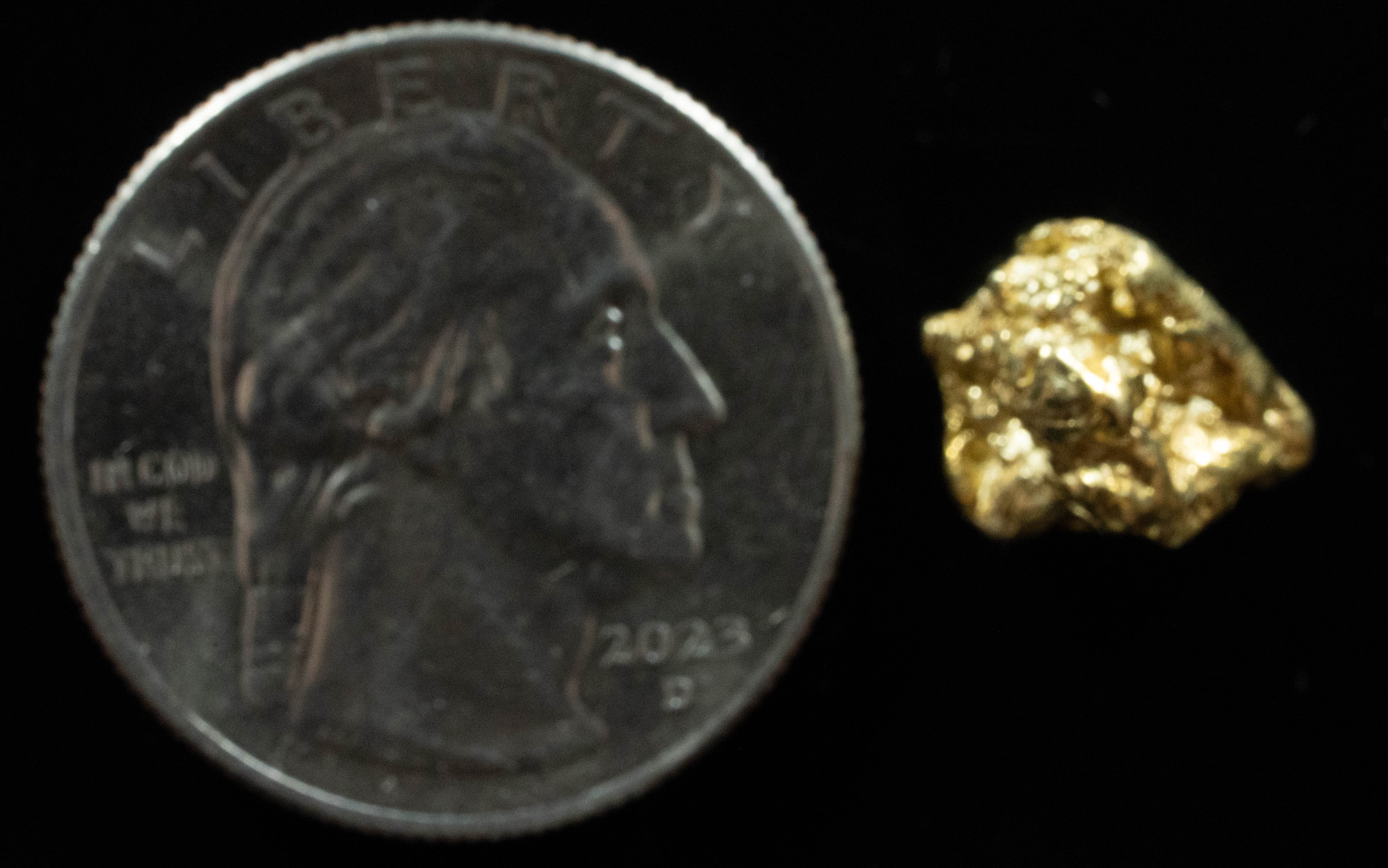#231 Alaskan BC Natural Gold Nugget 3.59 Grams Genuine