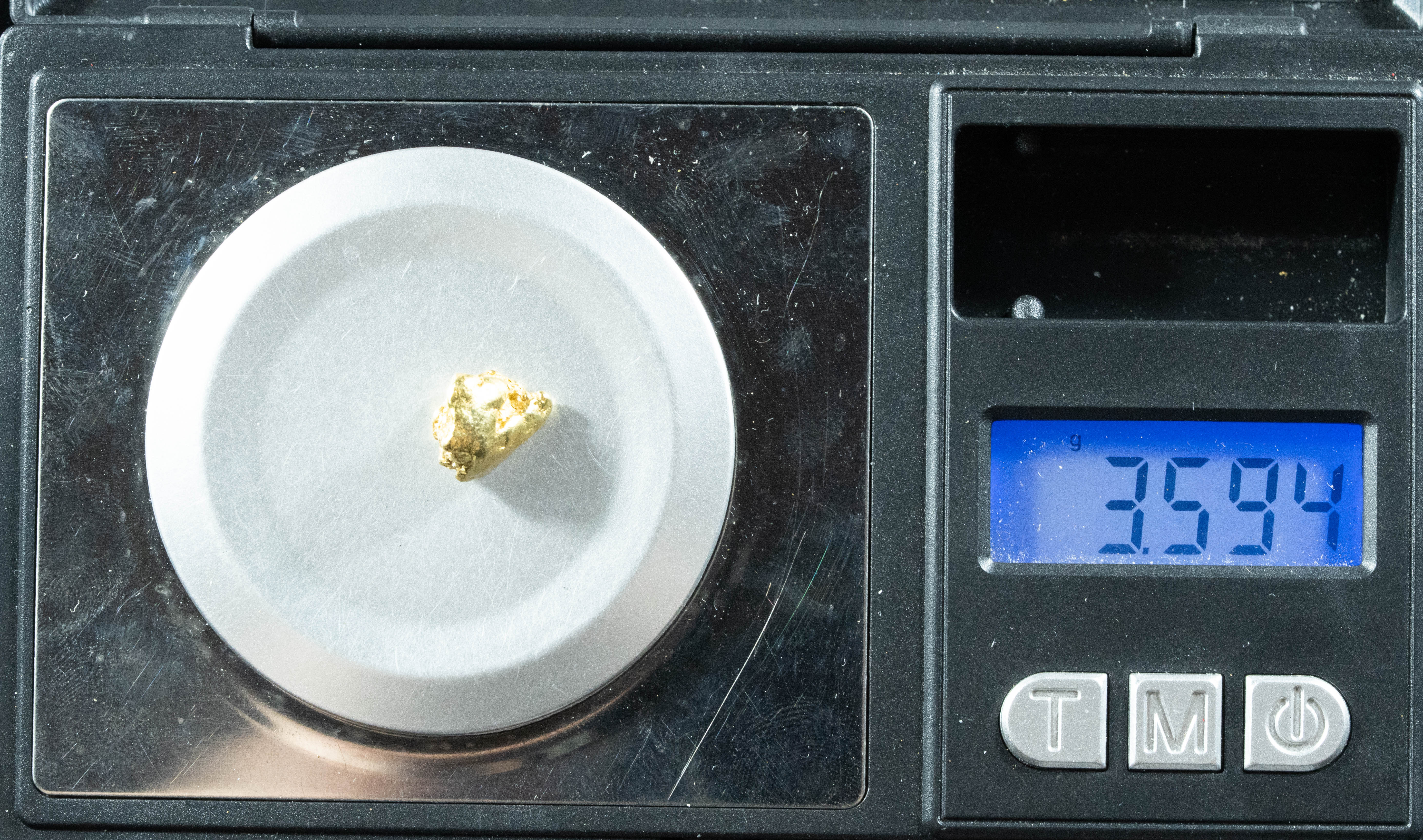 #231 Alaskan BC Natural Gold Nugget 3.59 Grams Genuine