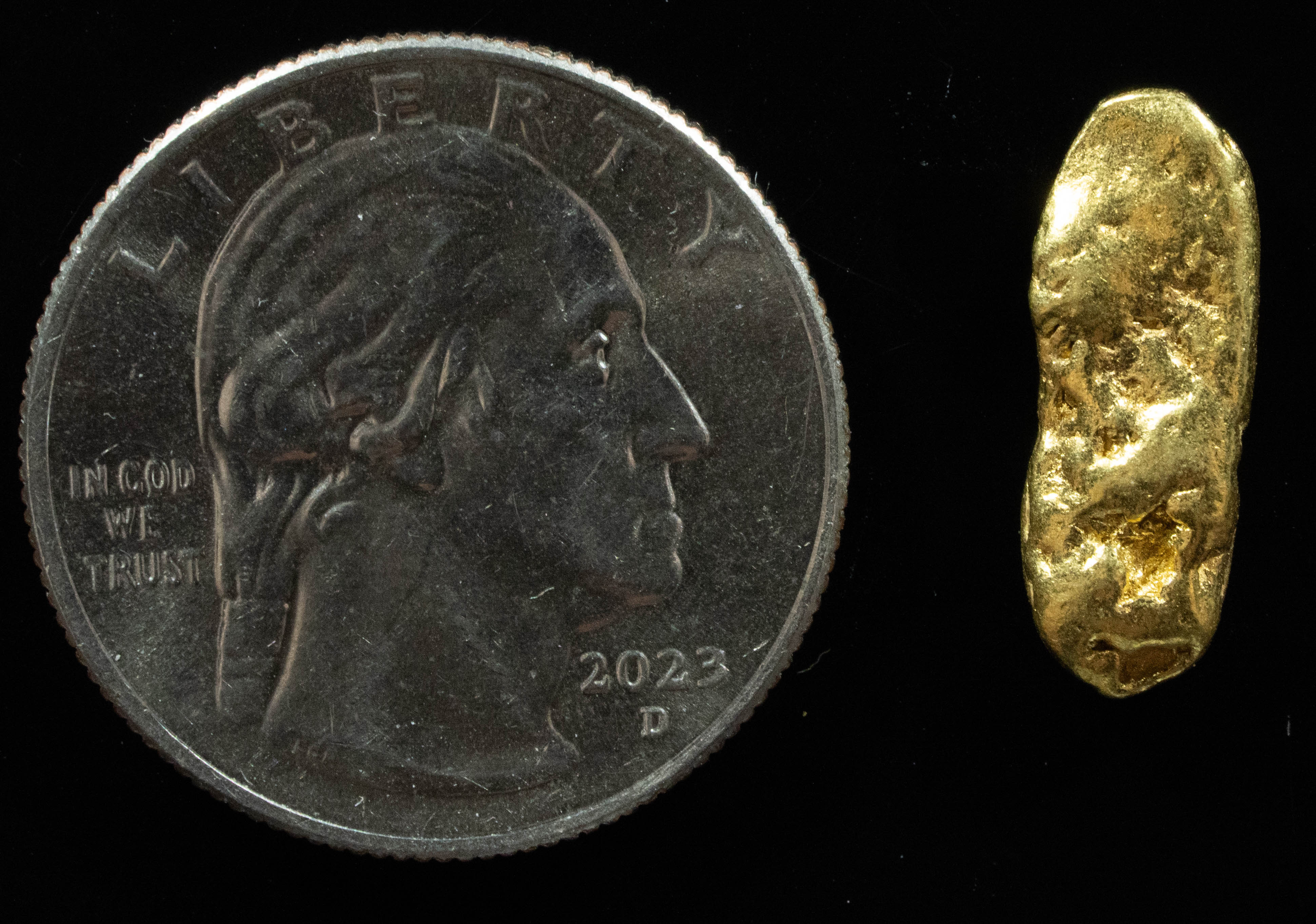 #232 Alaskan BC Natural Gold Nugget 2.65 Grams Genuine