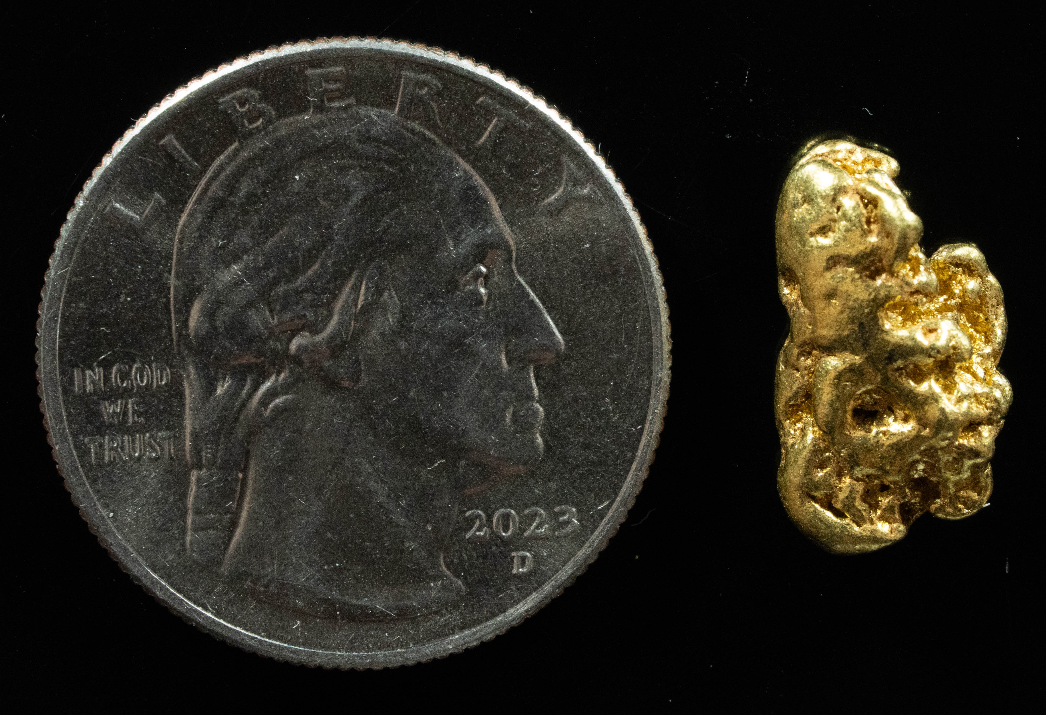#233 Alaskan BC Natural Gold Nugget 4.18 Grams Genuine