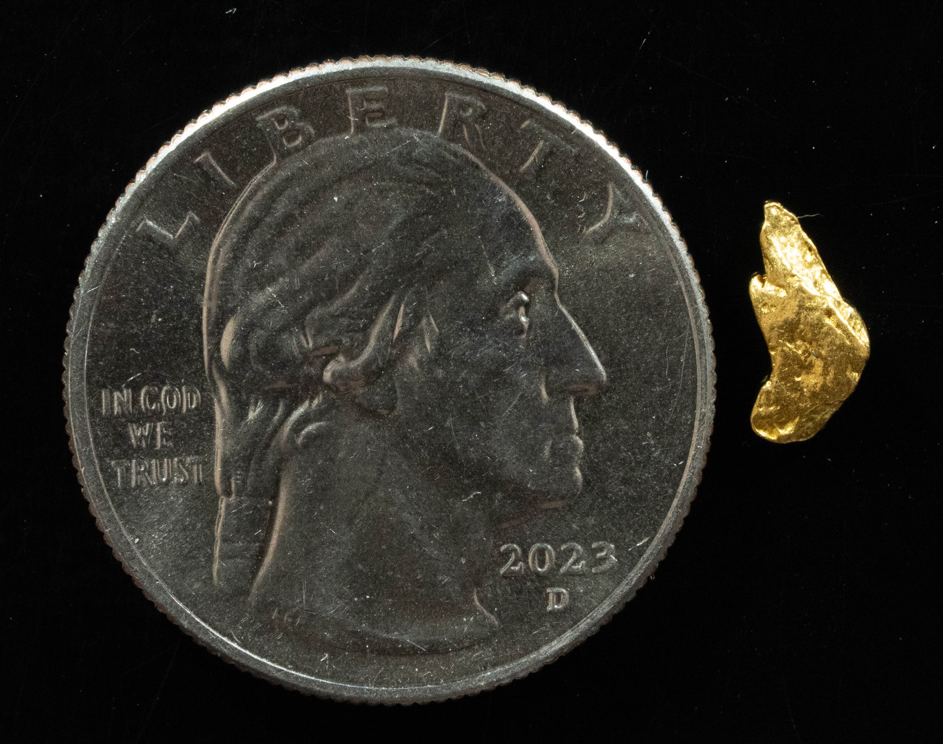 #725 Natural Gold Nugget Australian .480 Grams Genuine