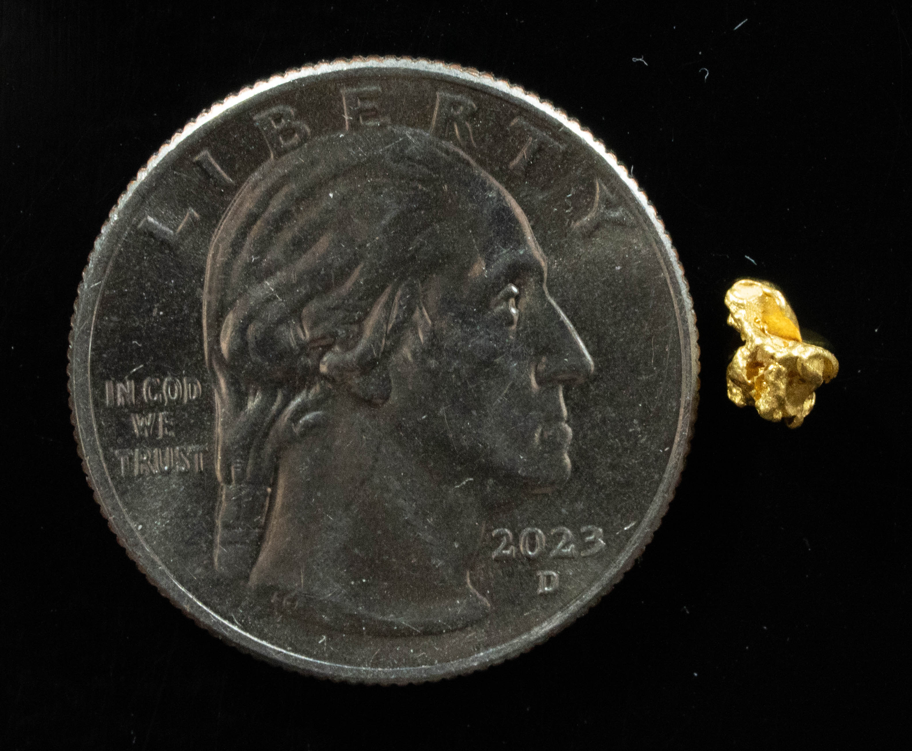 #734 Natural Gold Nugget Australian .347 Grams Genuine