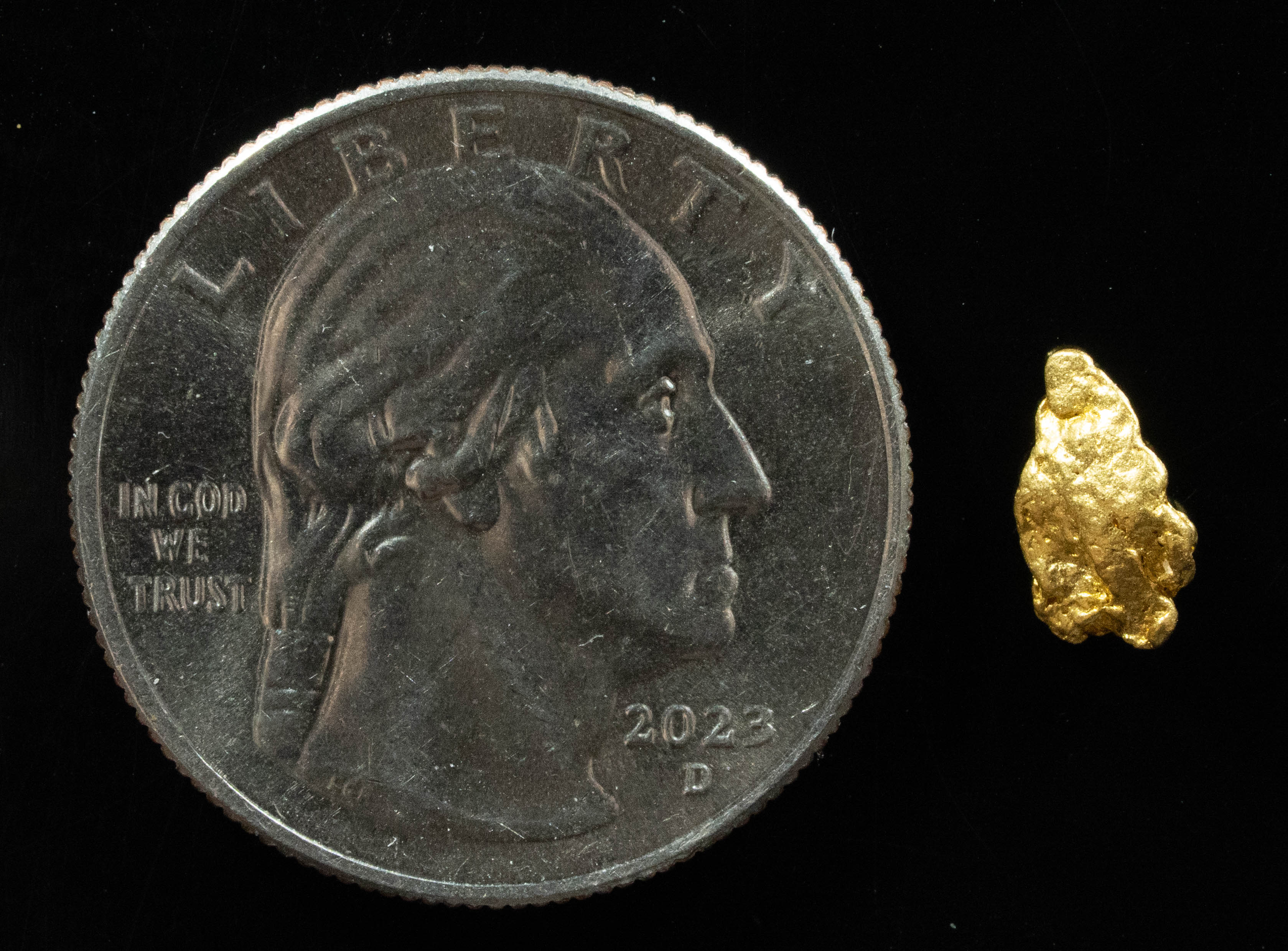 #739 Natural Gold Nugget Australian .633 Grams Genuine
