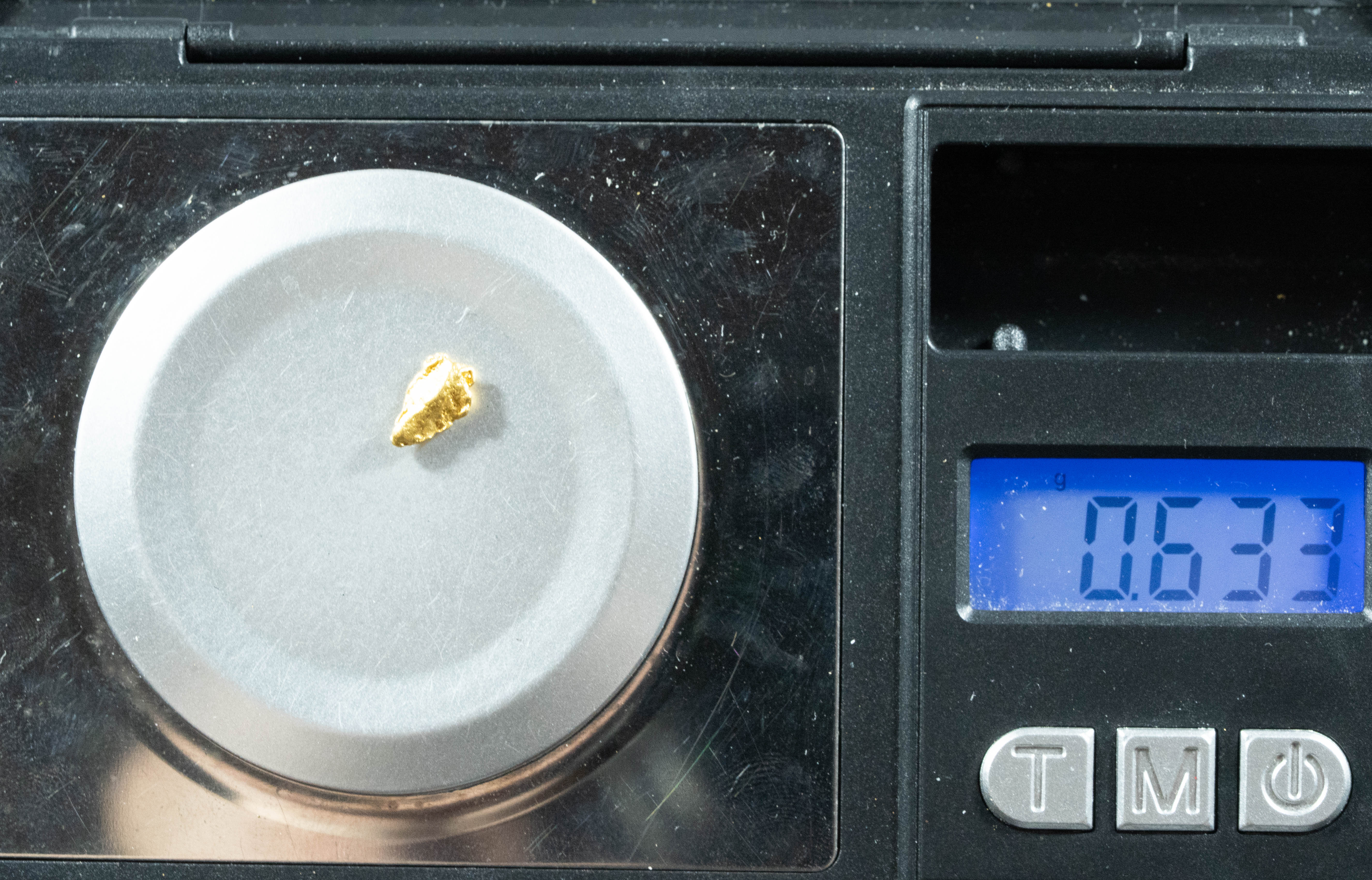 #739 Natural Gold Nugget Australian .633 Grams Genuine