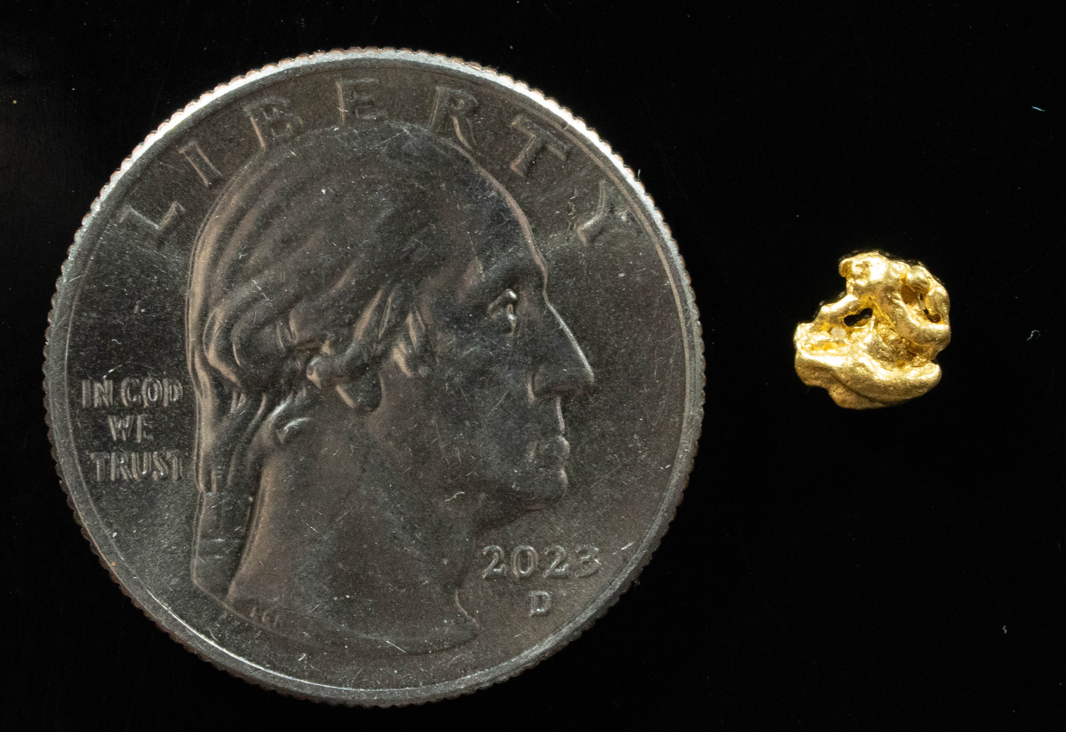 #740 Natural Gold Nugget Australian .445 Grams Genuine