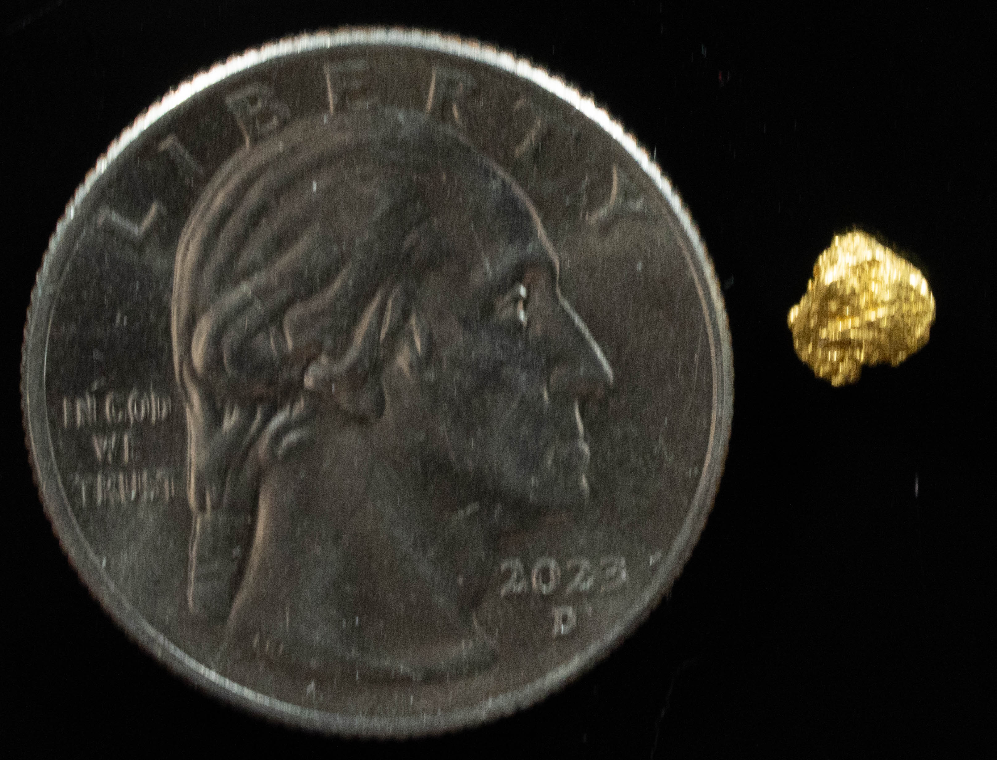 #756 Natural Gold Nugget Australian .441 Grams Genuine