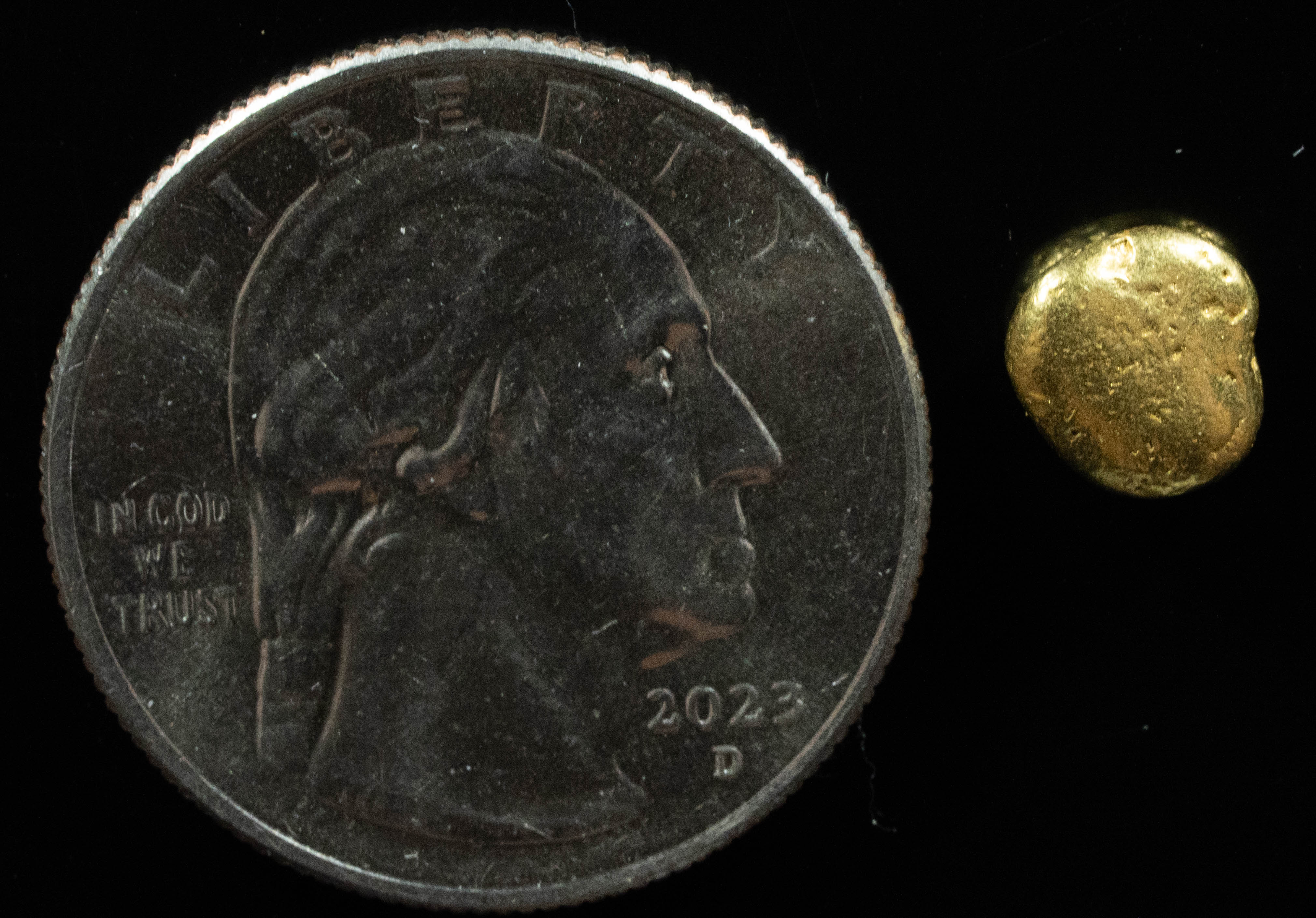 #758 Natural Gold Nugget Australian 1.54 Grams Genuine