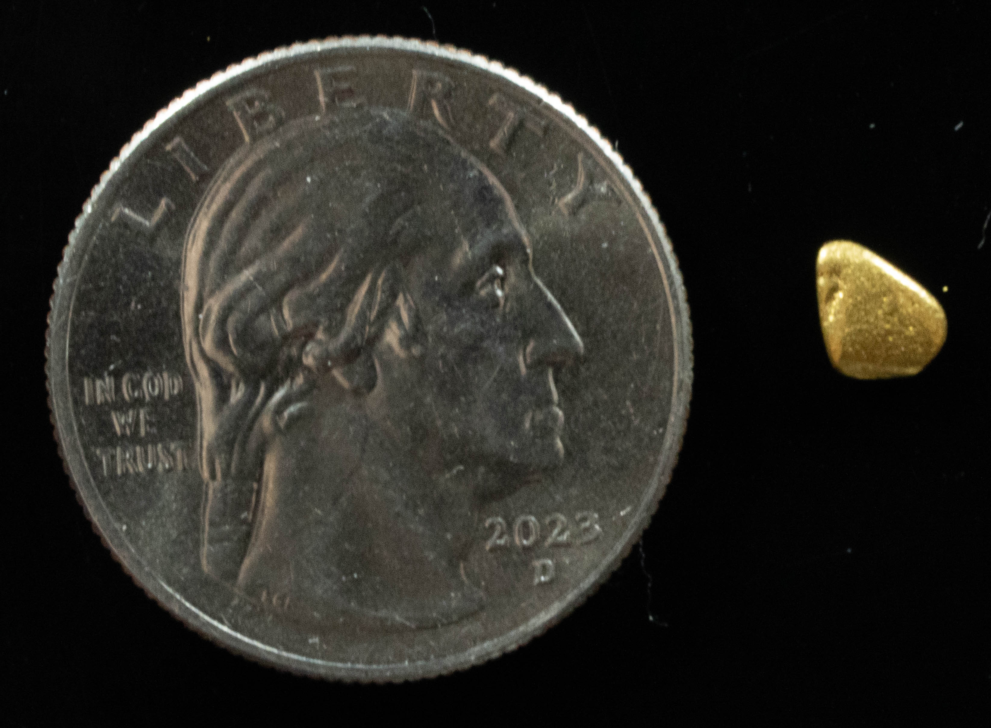 #759 Natural Gold Nugget Australian .372 Grams Genuine