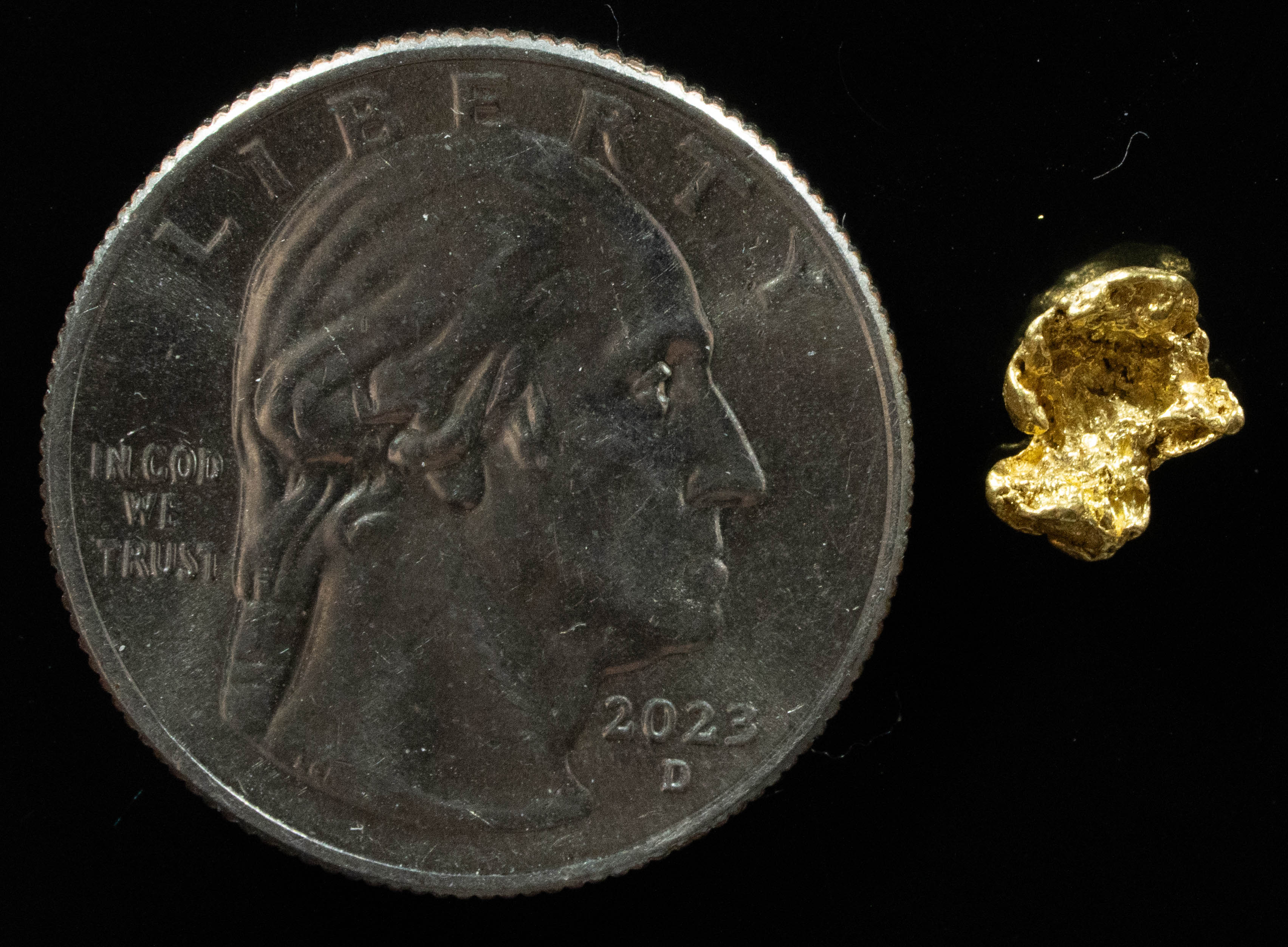 #760 Natural Gold Nugget Australian .654 Grams Genuine