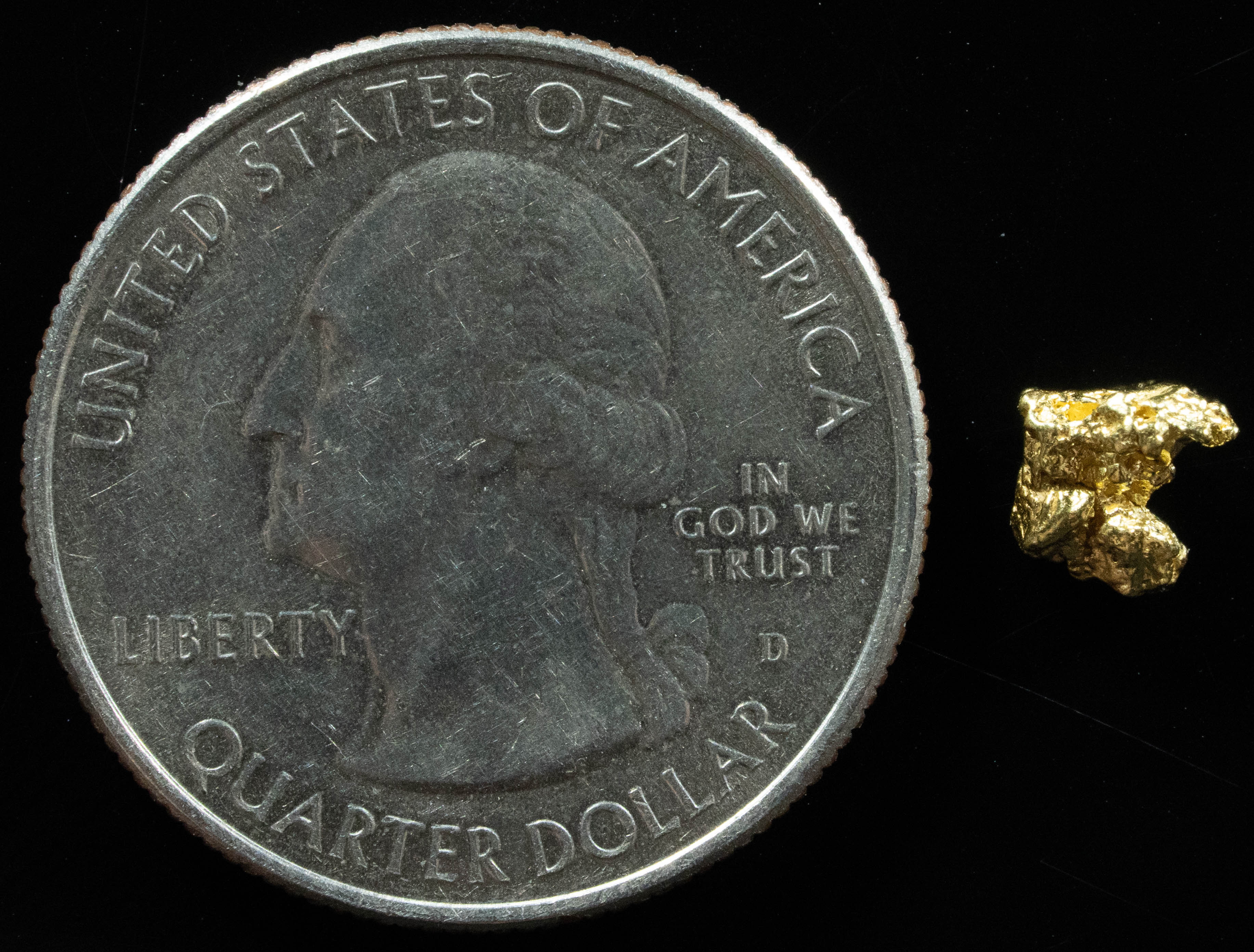 #1 Alaskan BC Natural Gold Nugget .476 Grams Genuine