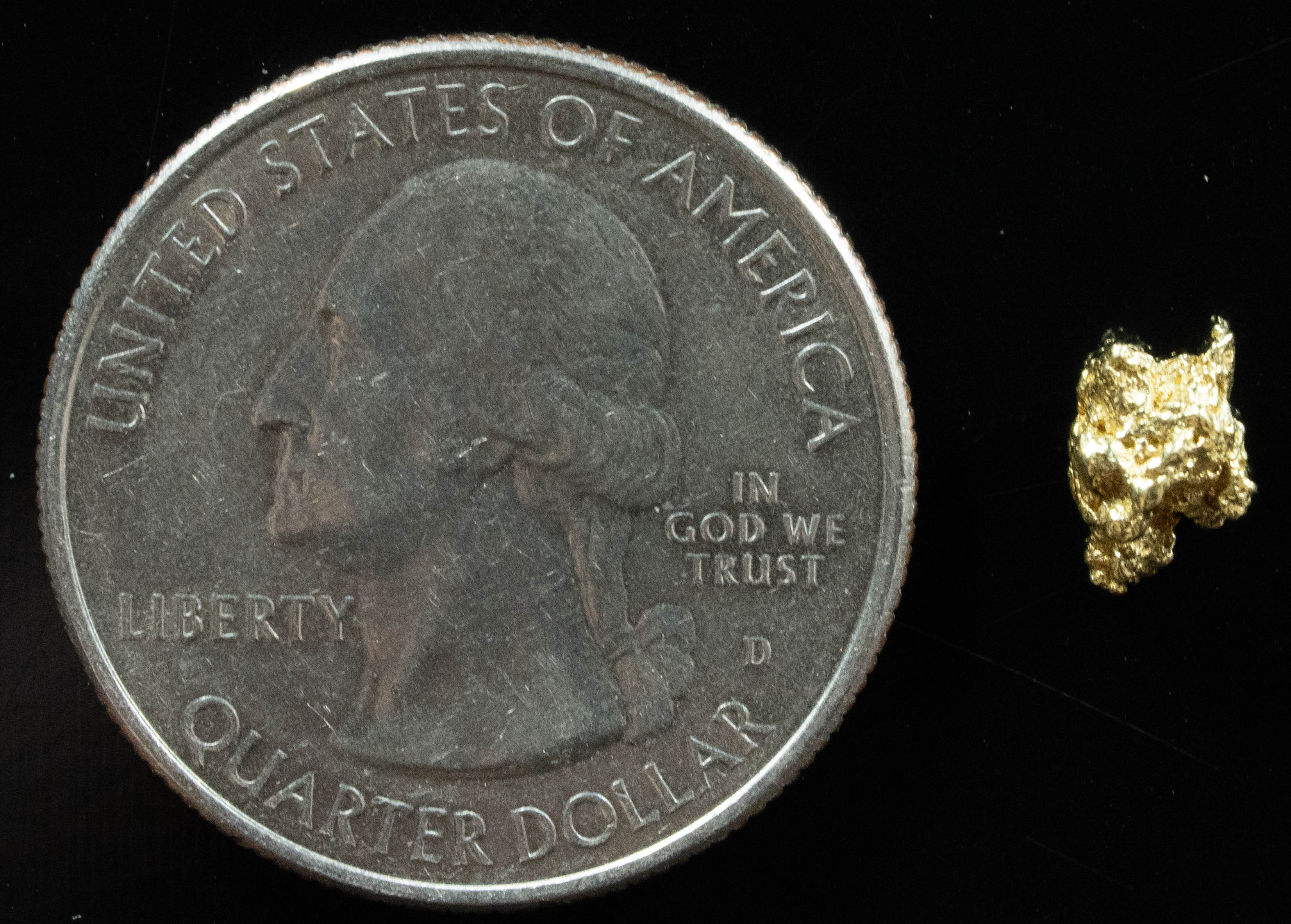 #6 Alaskan BC Natural Gold Nugget .56 Grams Genuine