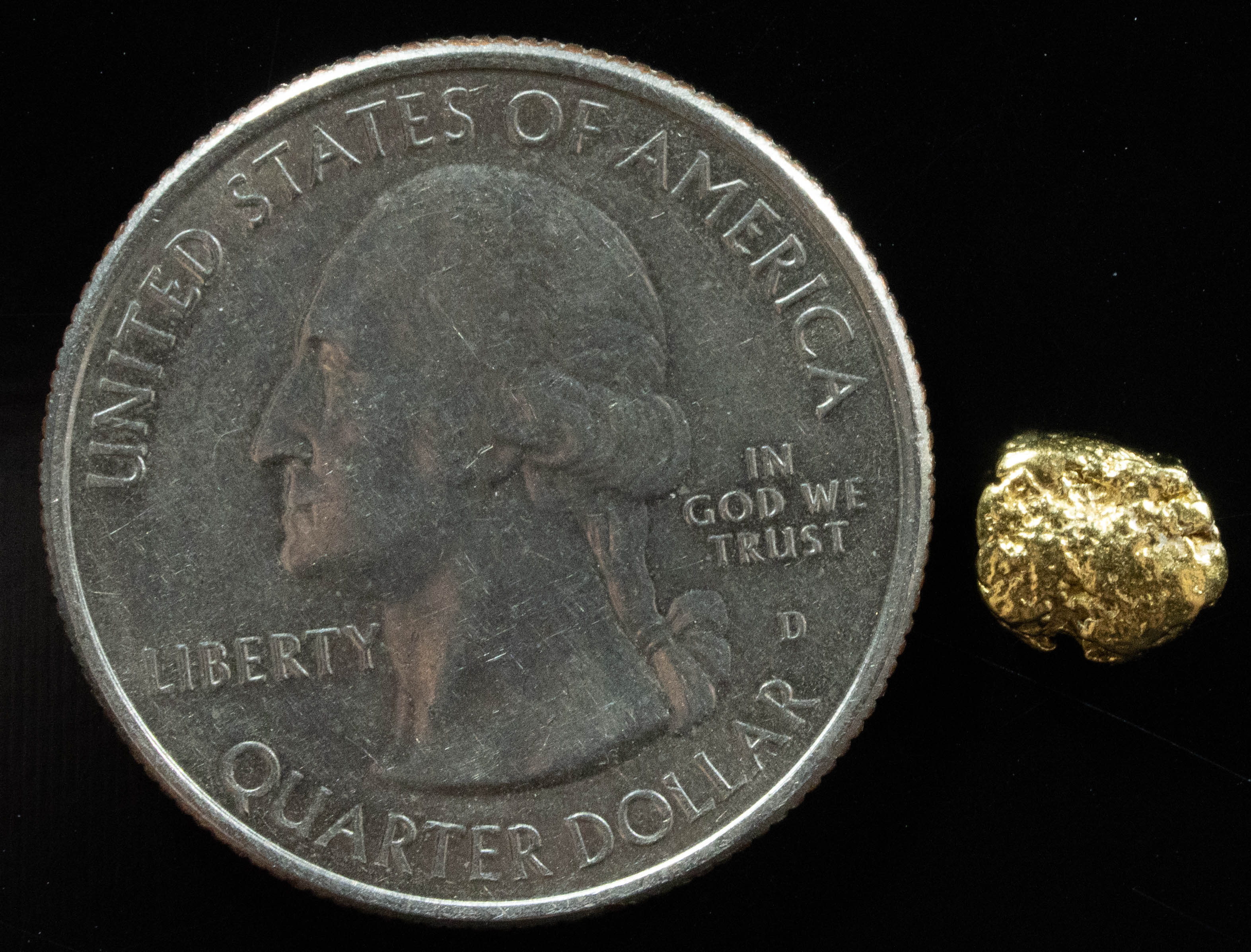 #9 Alaskan BC Natural Gold Nugget .745 Grams Genuine