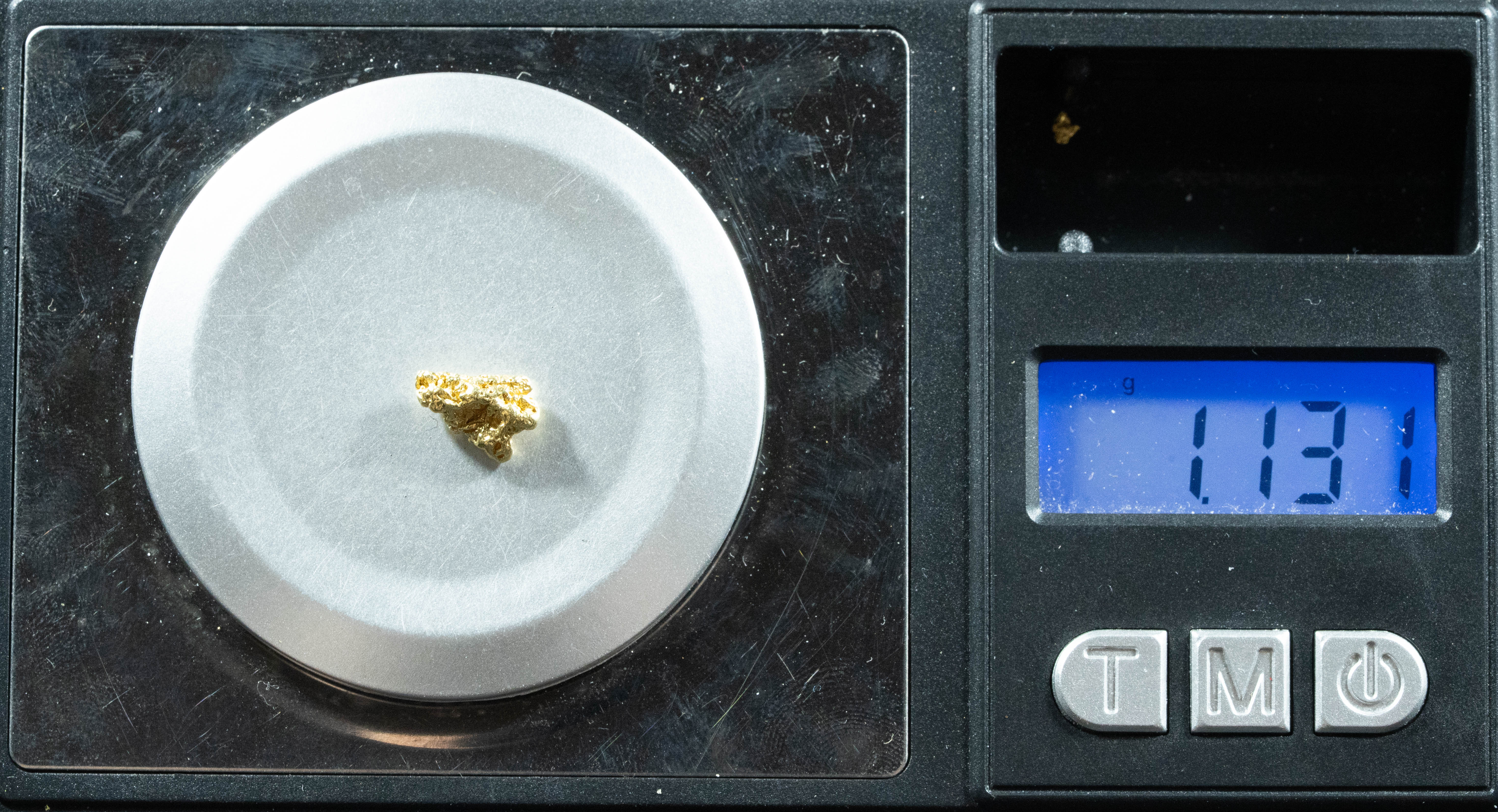 #20 Alaskan BC Natural Gold Nugget 1.13 Grams Genuine