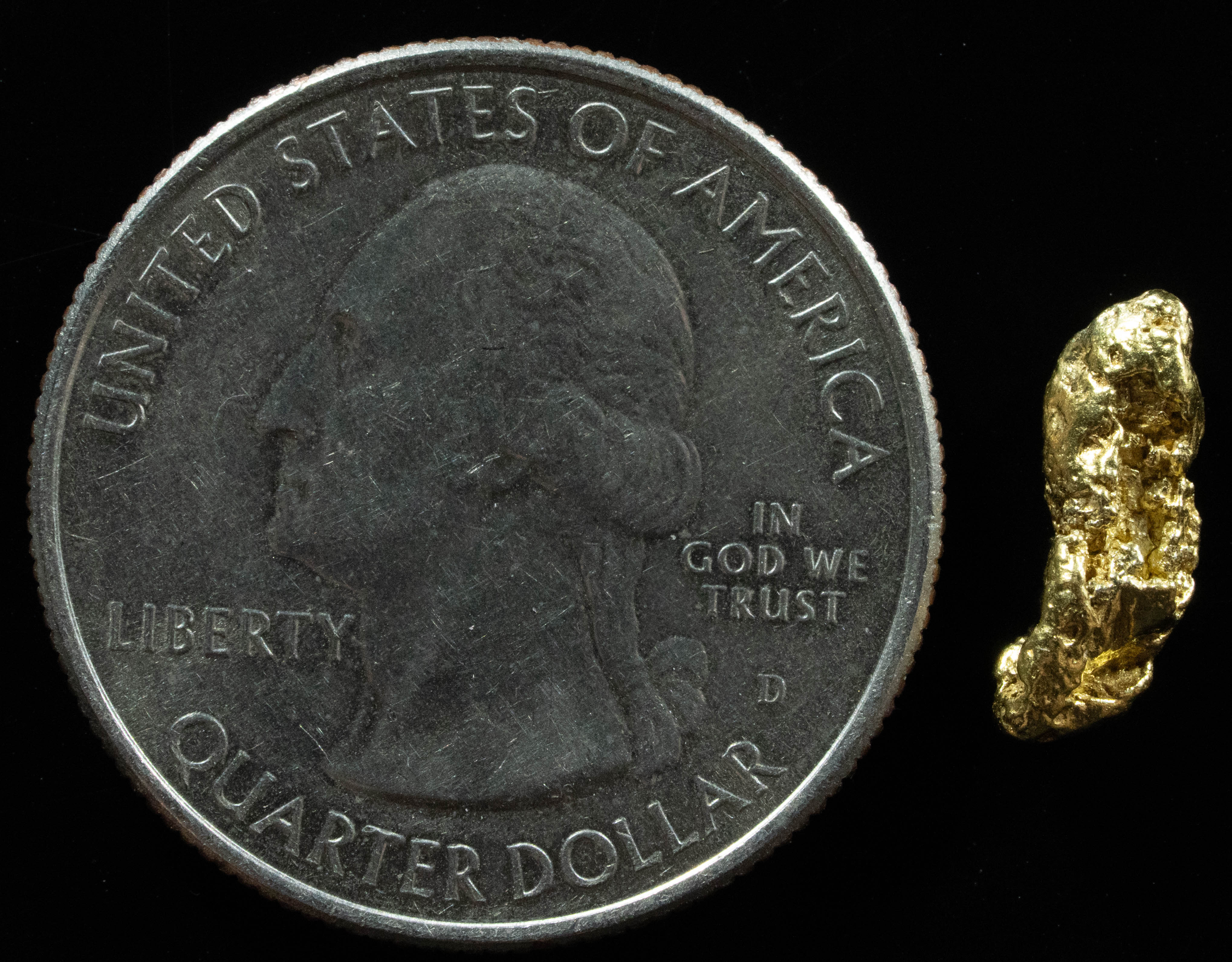 #22 Alaskan BC Natural Gold Nugget .95 Grams Genuine