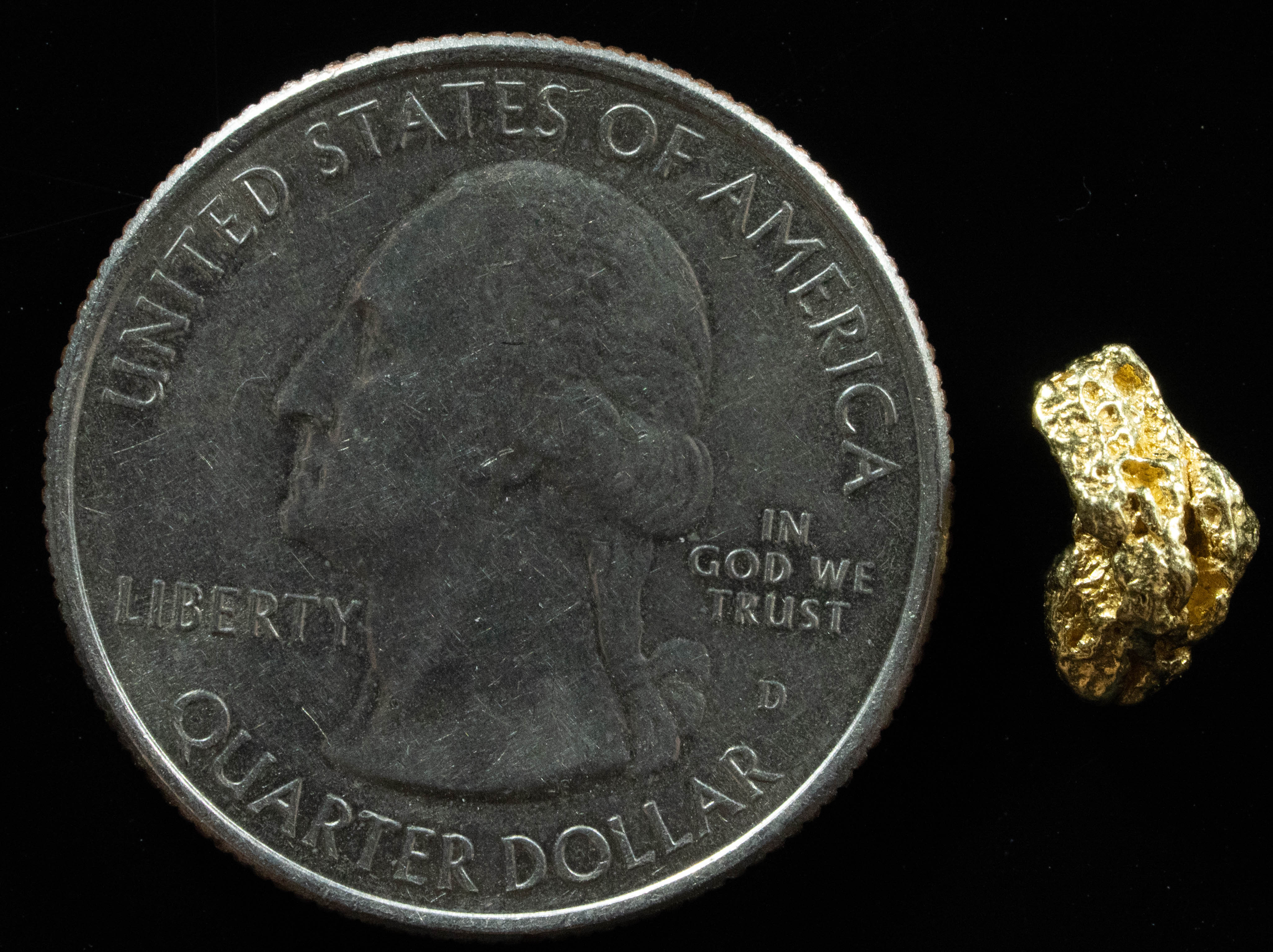 #24 Alaskan BC Natural Gold Nugget 1.10 Grams Genuine