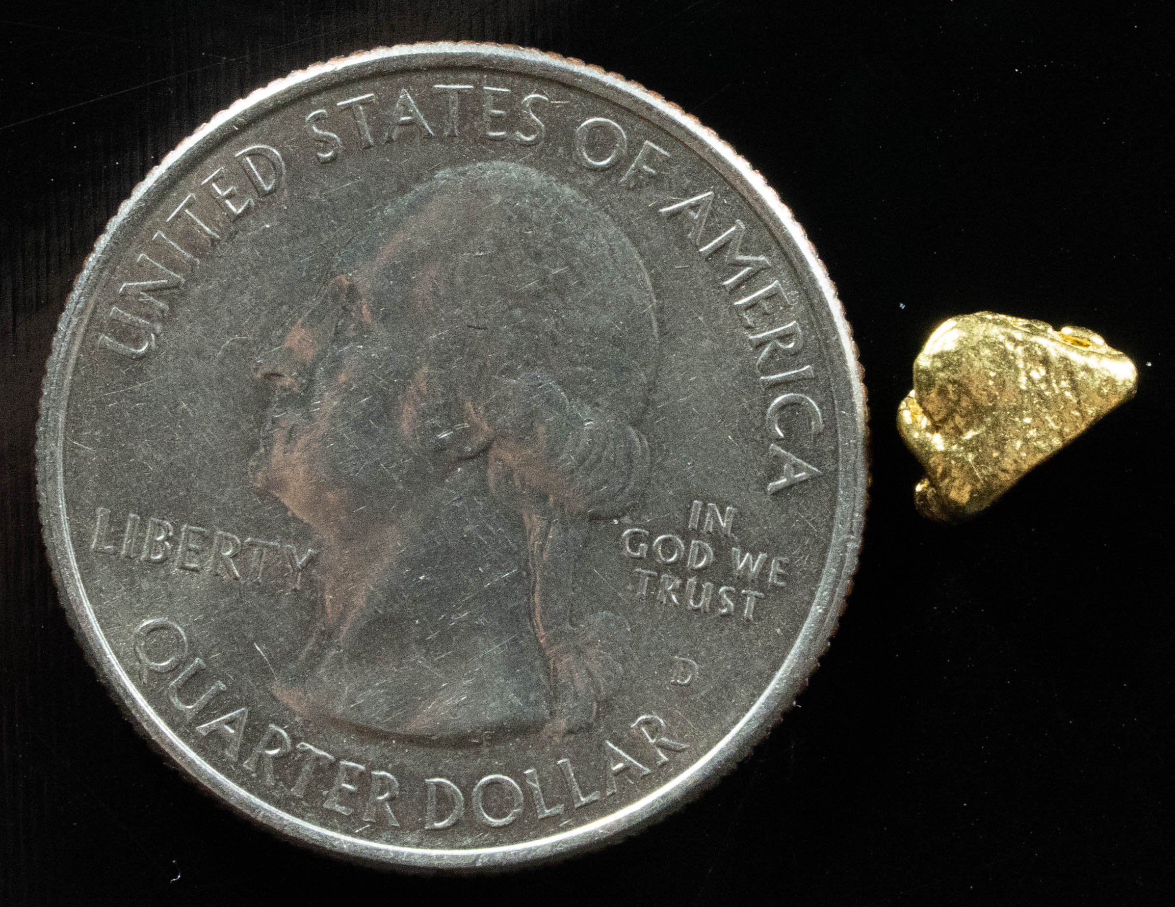 #25 Alaskan BC Natural Gold Nugget .77 Grams Genuine