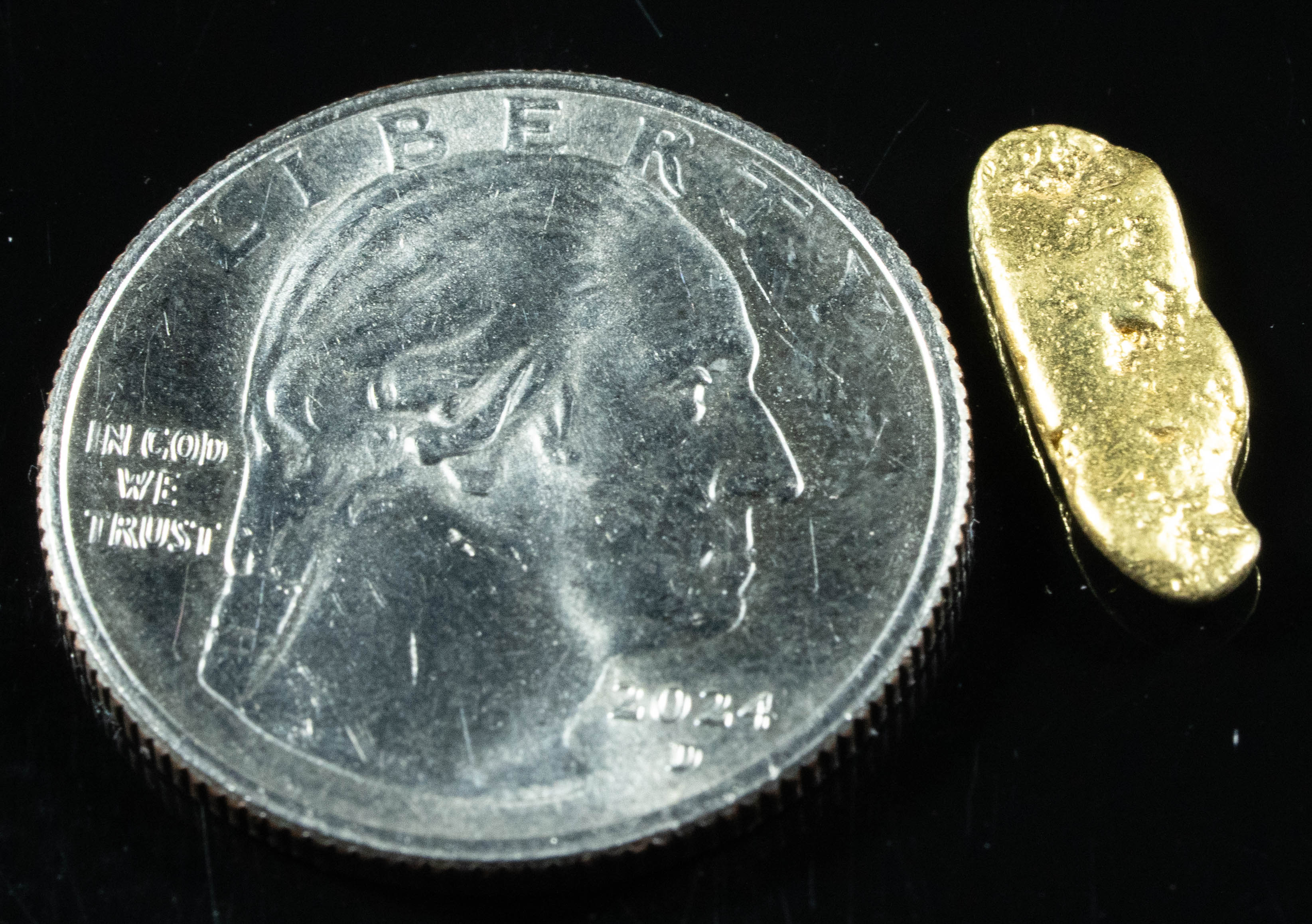 #106 Alaskan BC Natural Gold Nugget 1.32 Grams Genuine