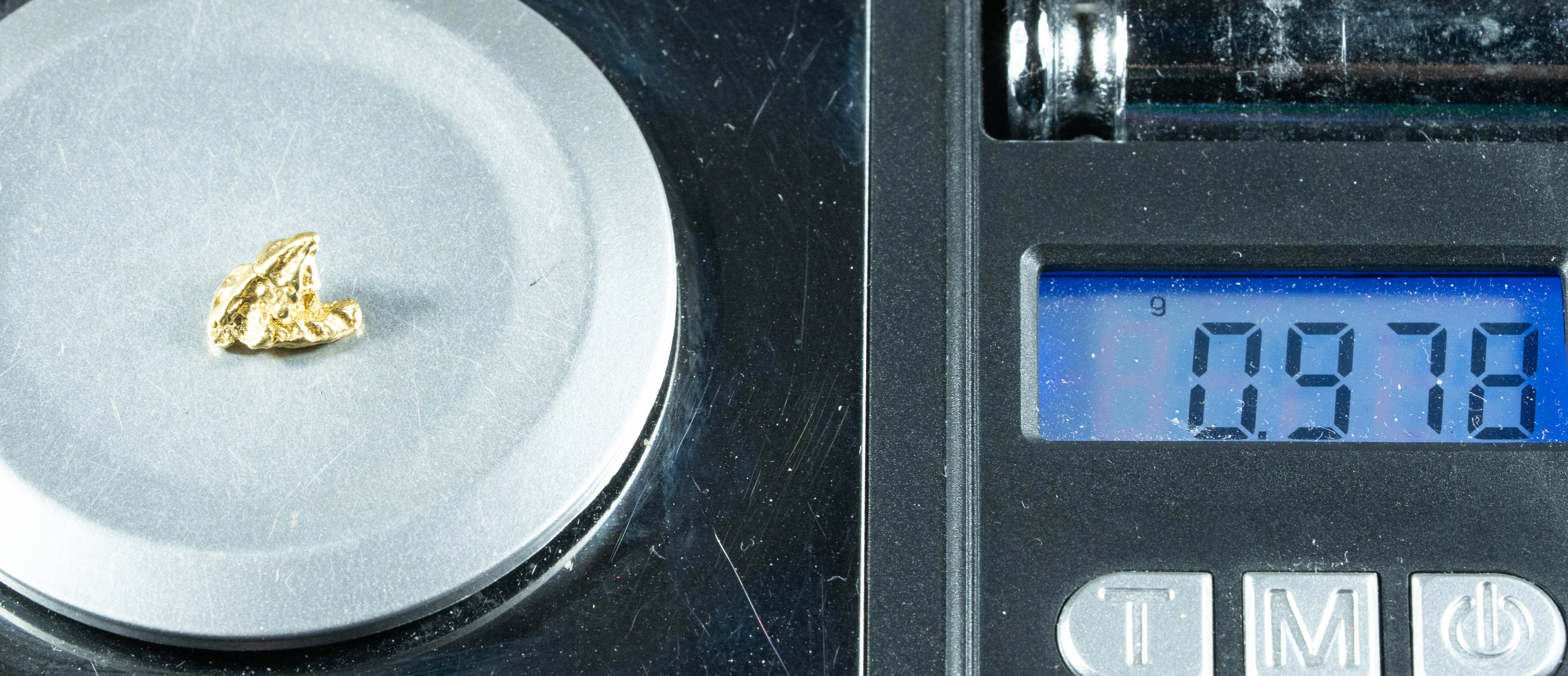 #108 Alaskan BC Natural Gold Nugget .97 Grams Genuine