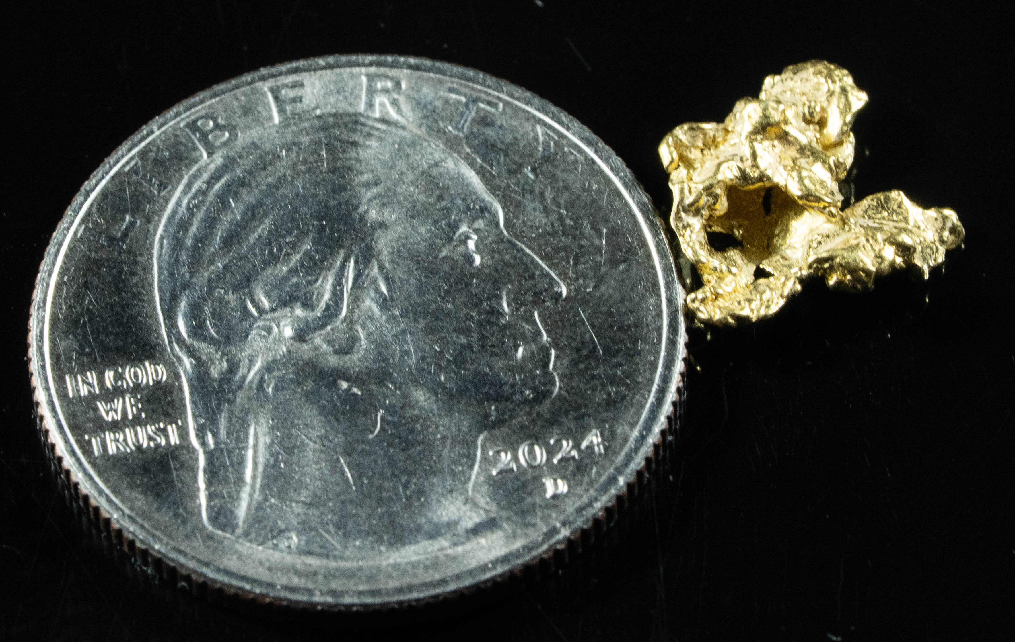 #111 Alaskan BC Natural Gold Nugget .85 Grams Genuine