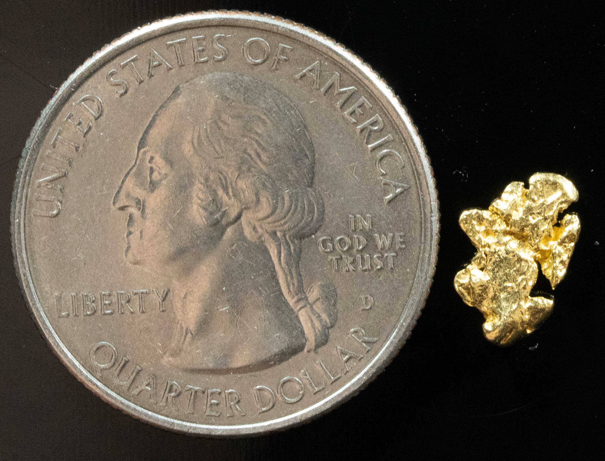 #38 Alaskan BC Natural Gold Nugget .45 Grams Genuine