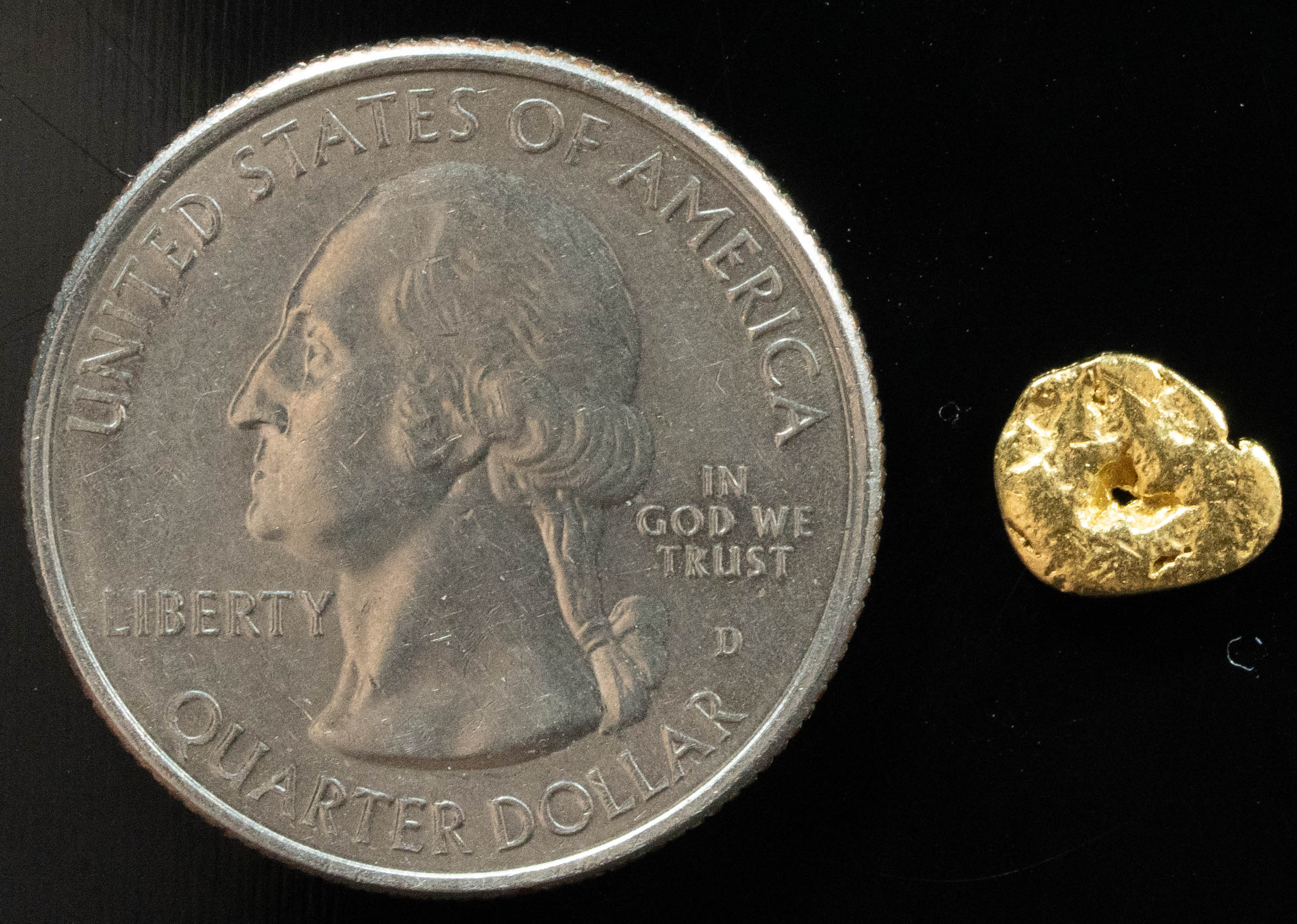 #39 Alaskan BC Natural Gold Nugget .50 Grams Genuine