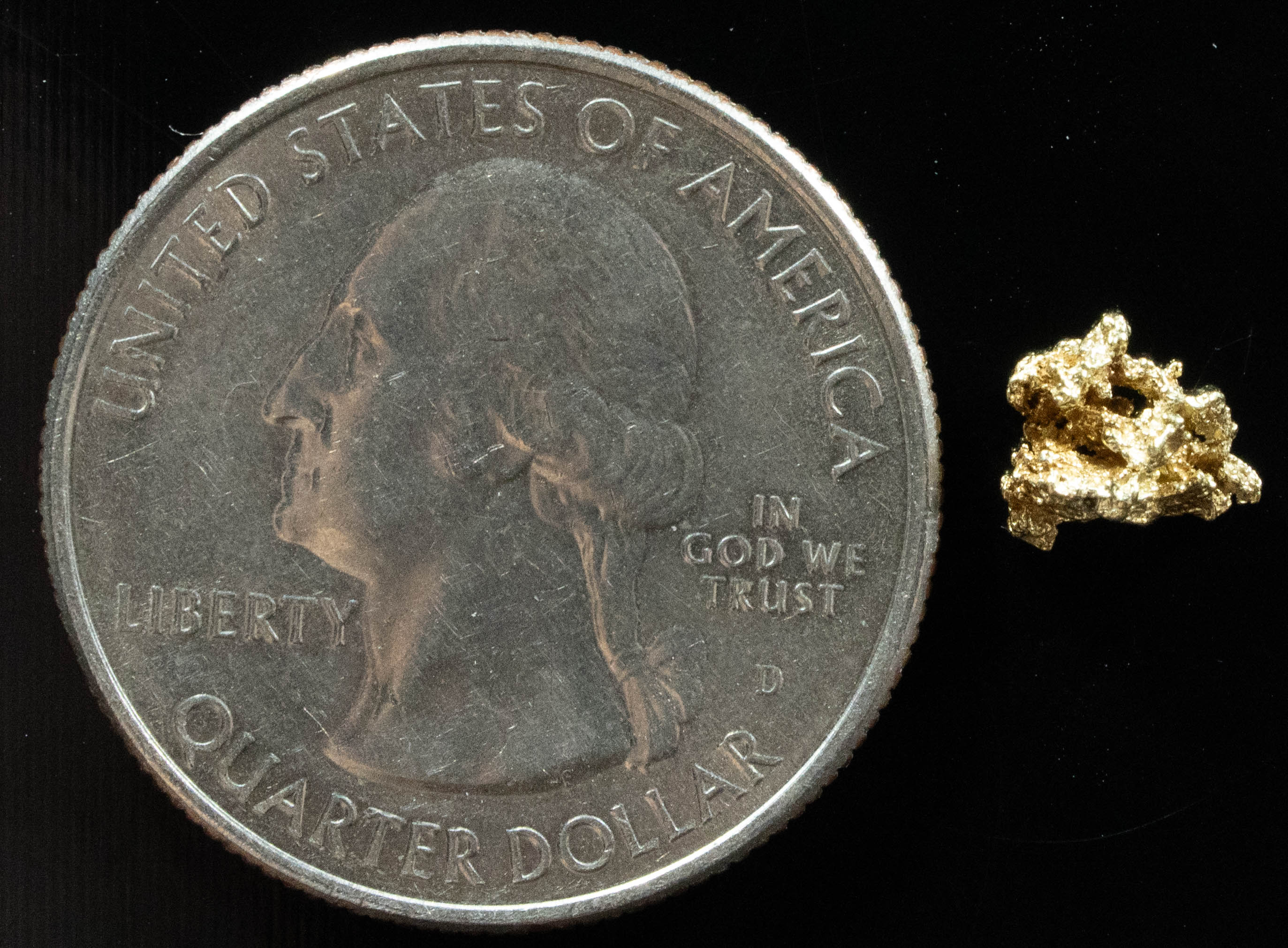 #47 Alaskan BC Natural Gold Nugget .34 Grams Genuine